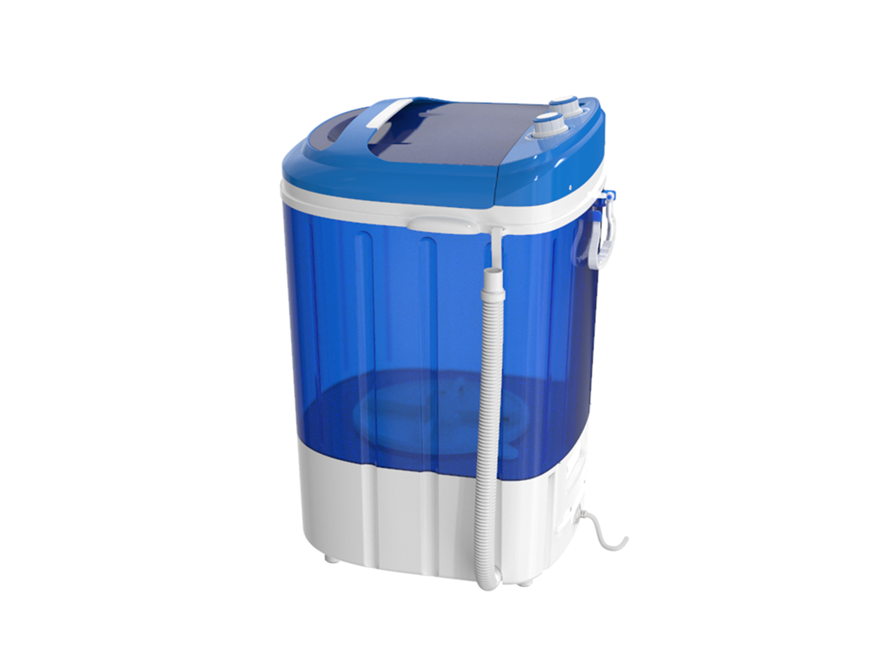 HomGarden 6.6lbs Capacity Portable Mini Washing Machine, Top-Load Washer  Spin Cycle Basket, Blue 