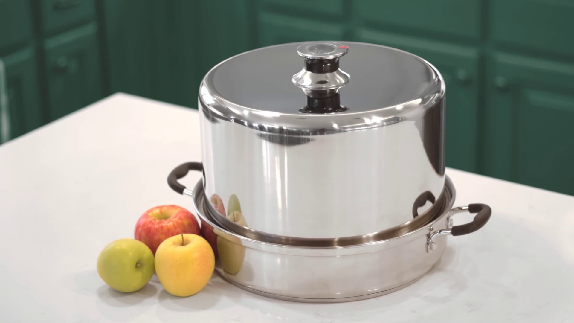 thumbnail video image 2 of Kitchen Crop Stainless Steel Steam Canner, 2 of 6
