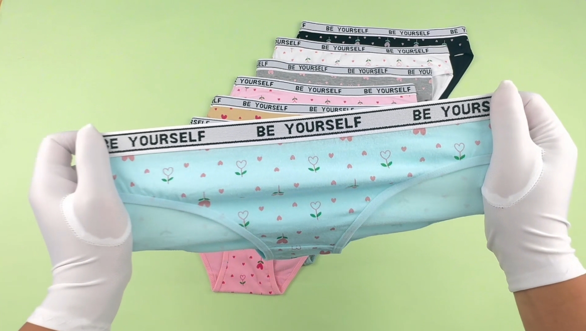 thumbnail video image 2 of 8pcs Girls' Underwear - Comfortable, Lightweight & Breathable Sports Underwear, Hipster, Suitable for Ages 11-16, 2 of 9