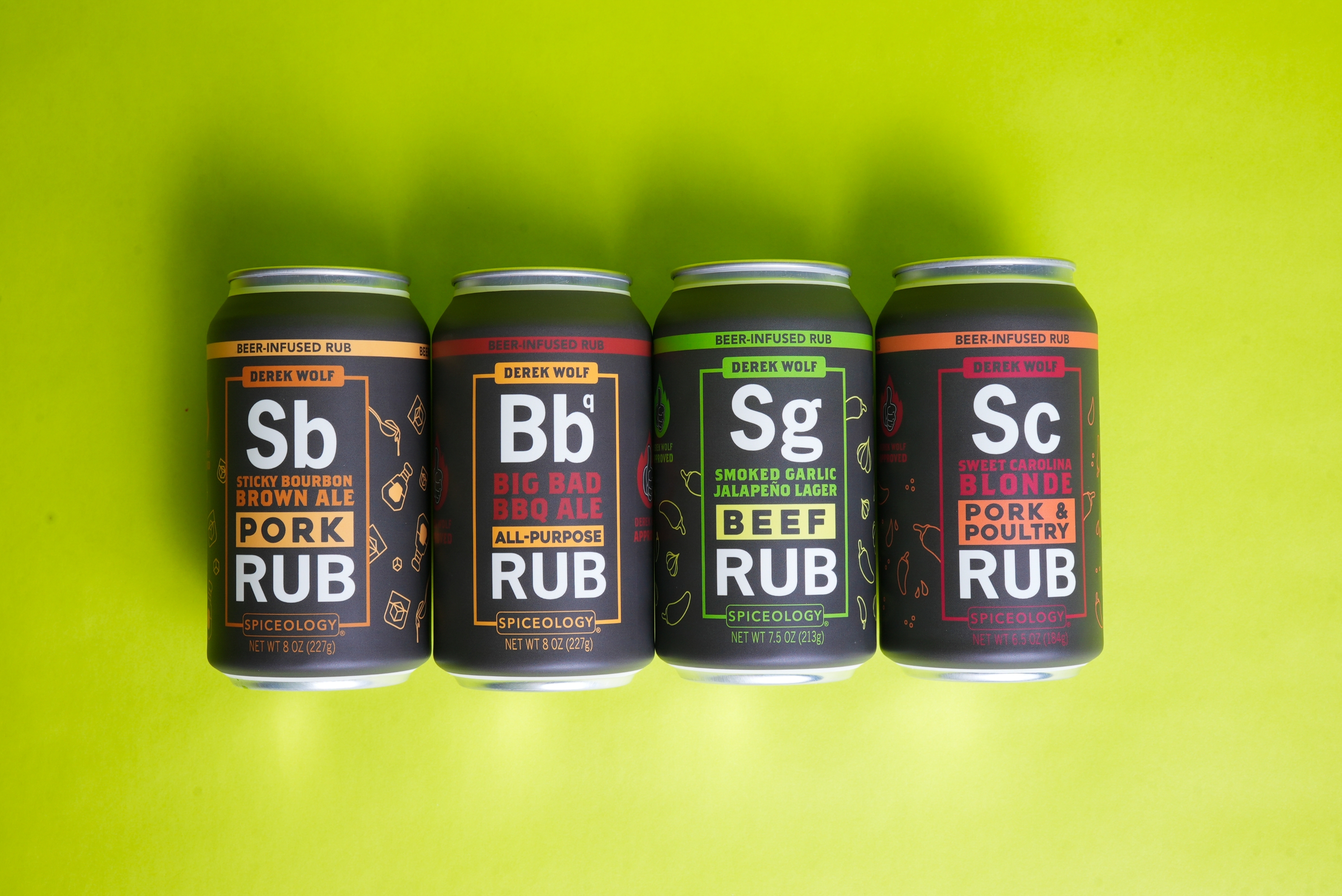 thumbnail video image 2 of Spiceology - Derek Wolf-Beer-Infused Barbecue Spice Rubs - Flavors: Sticky Bourbon Brown Ale, Sweet Carolina Blonde, Big Bad BBQ Ale - Set of 4 w/ Resealable Lids, 2 of 10