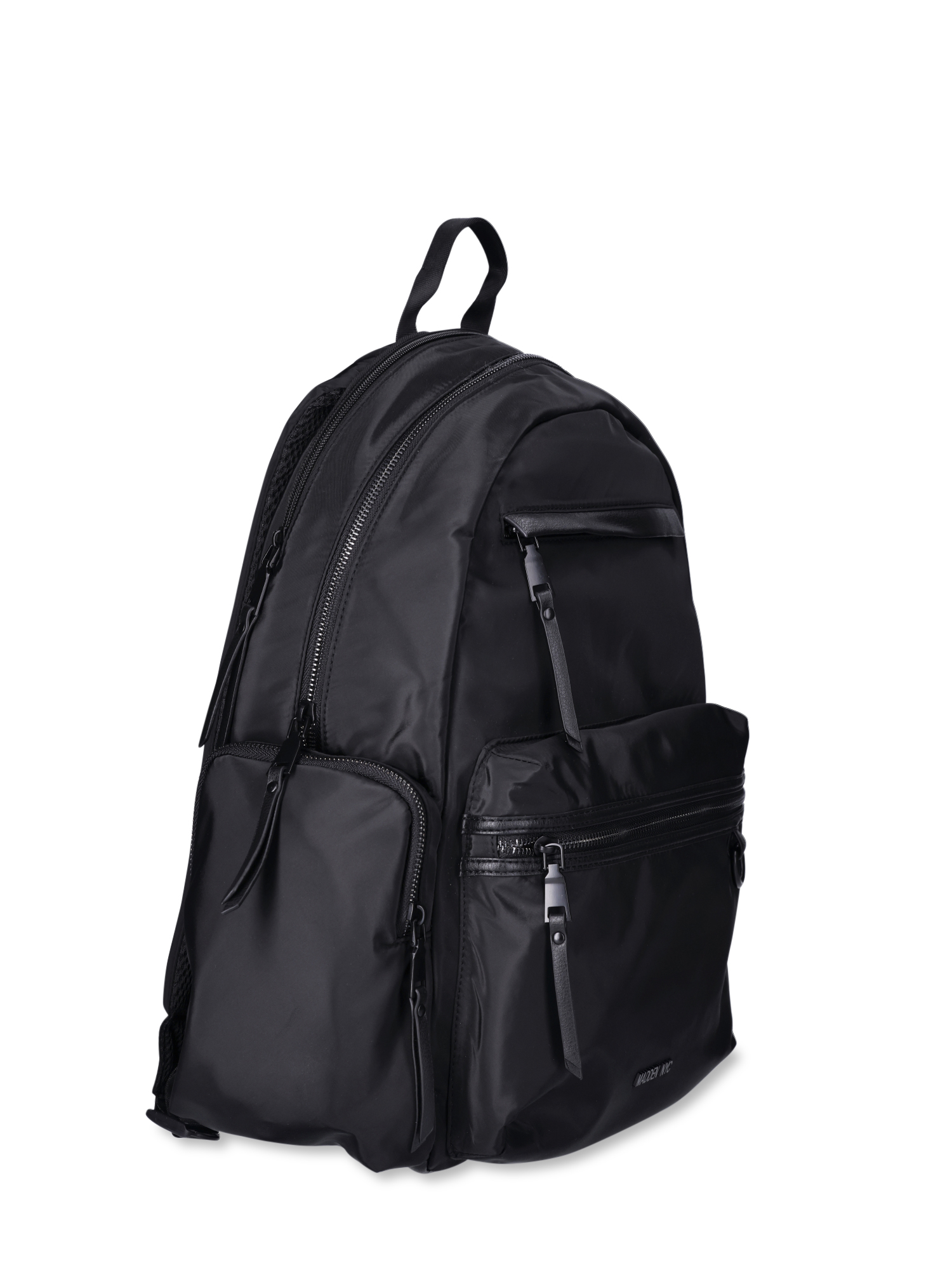 Hush Puppies Black Backpack Hush Puppies VTG Black Leather Backpack, Zip | Mercari main image 2