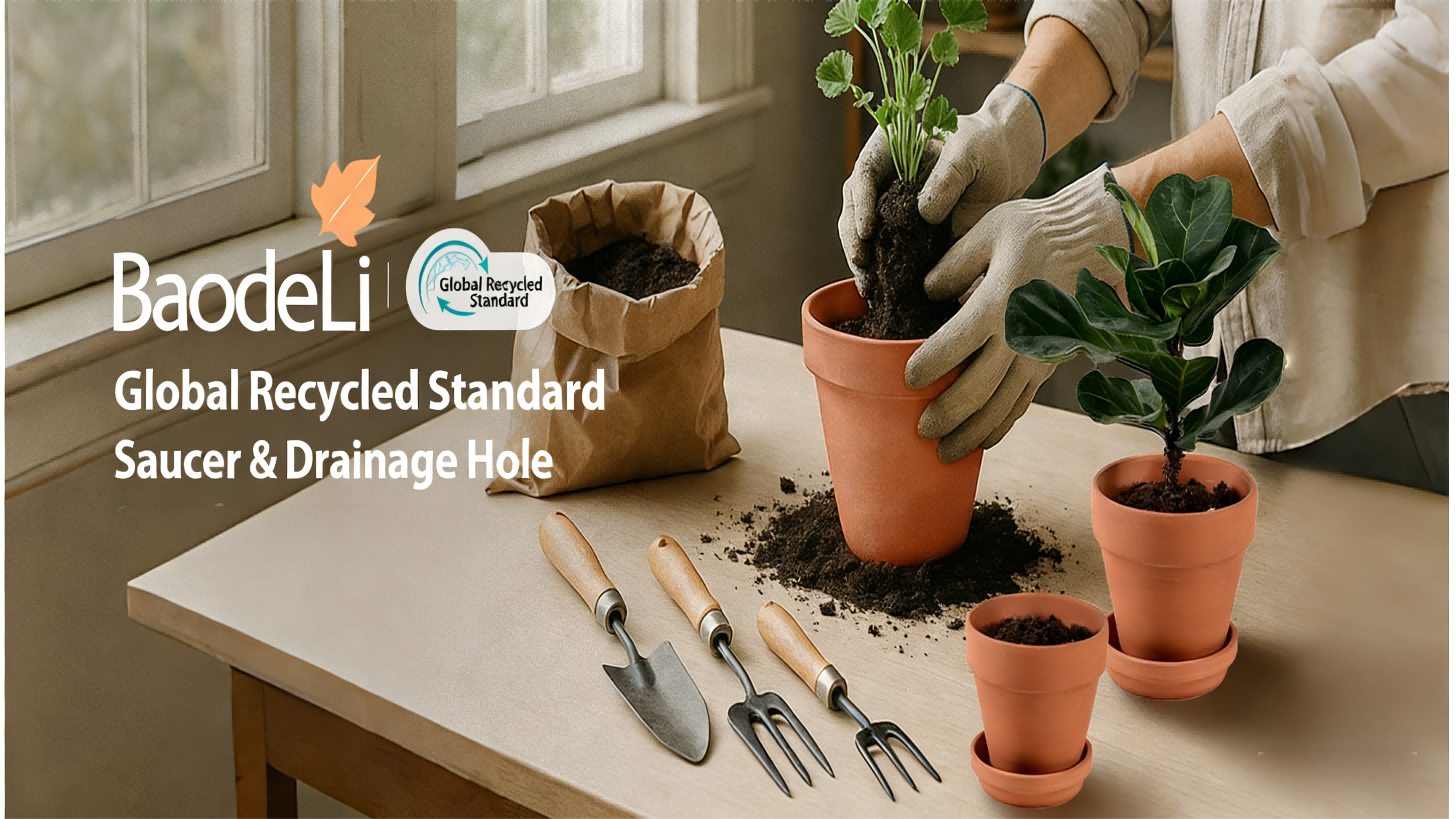 thumbnail video image 2 of BAODELI Terracotta & Clay Pots for Plants with Saucer, 6 inch Medium Terra Cotta Plant Pots with Drainage Hole, Flowerpot with Tray, Terracotta Pot for Indoor Outdoor Plant - Pack of 4 Planters, 2 of 9