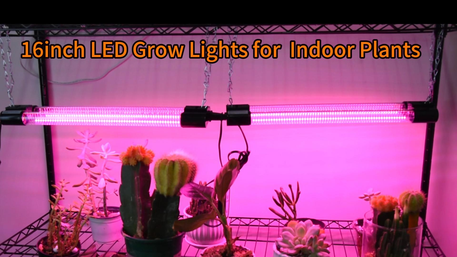 Hlite 4 Pack 16" LED Grow Lights for Indoor Plants,20W Full Spectrum ...