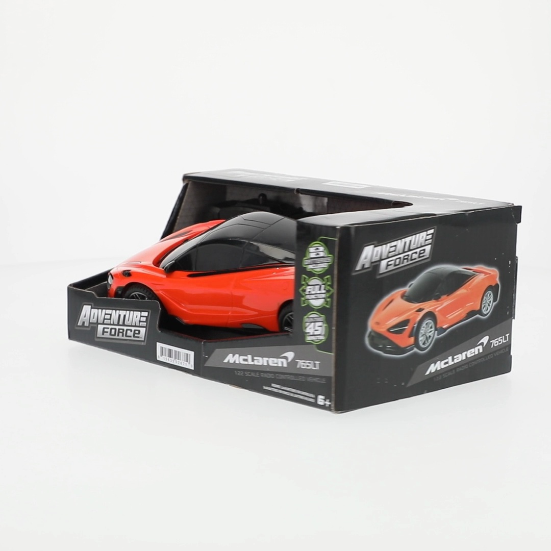 Adventure Force McLaren 765LT RC Car, 1:22 Scale, 2.4GHz, Full