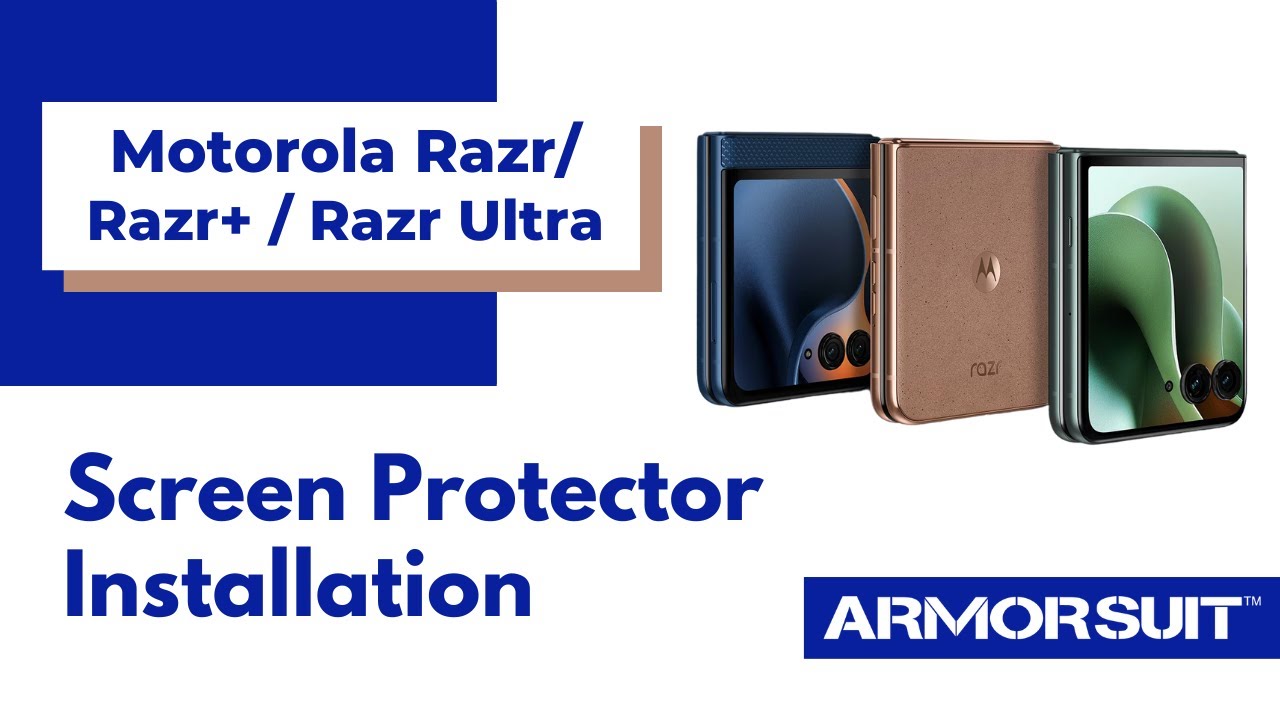 thumbnail video image 2 of ArmorSuit 3 Pack Paper-Feel Texture Front Screen Protector for Motorola Razr Ultra (2025) / Razr+ Plus (2025/2024) Case Friendly MilitaryShield Matte Film - Made in USA, 2 of 6