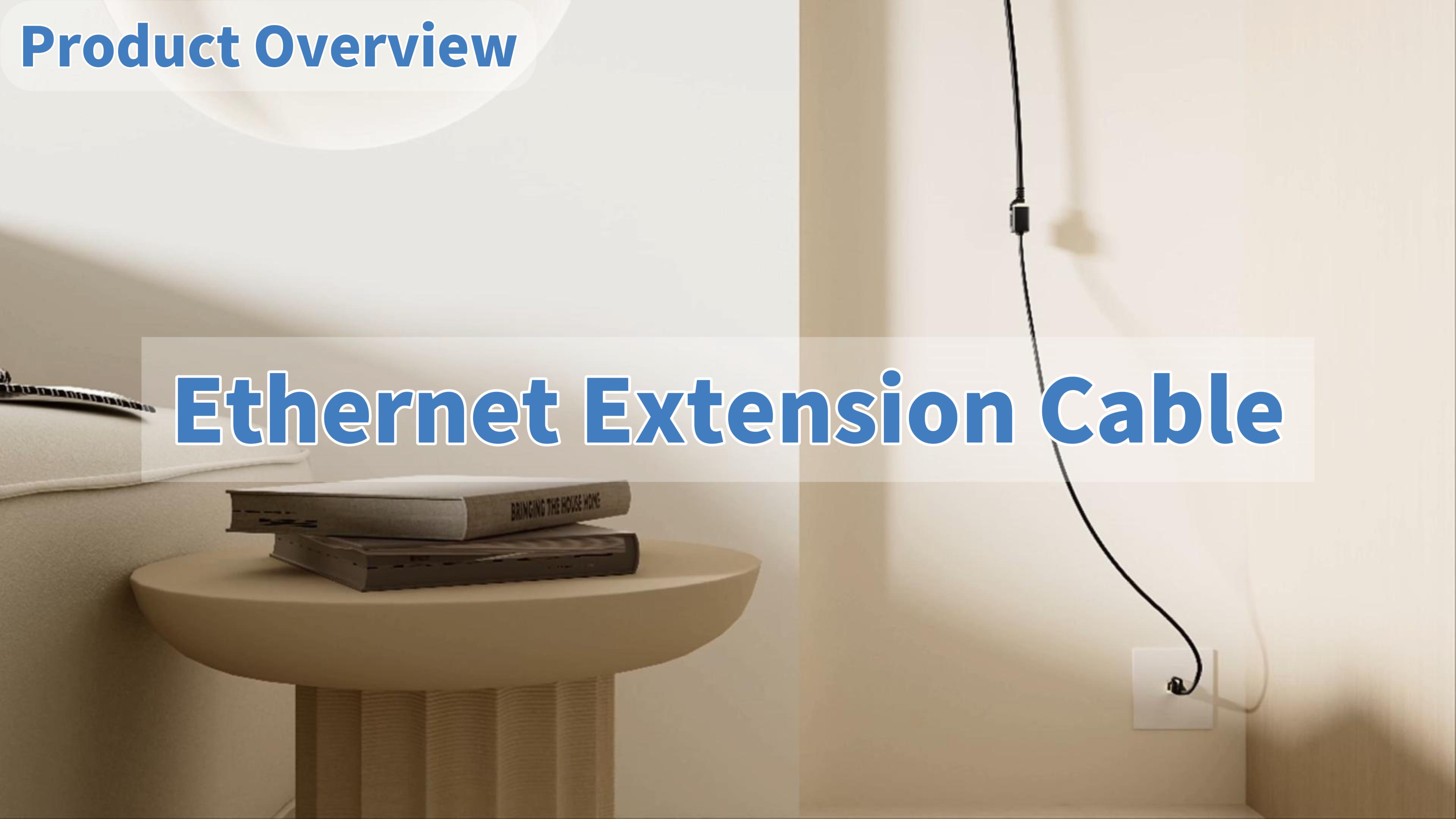 thumbnail video image 2 of J&D 25 ft Ethernet Extension Cable, Cat 6 Extender Adapter Shielded RJ45 Male to Female, Supports Cat6/Cat5e, 2 of 8