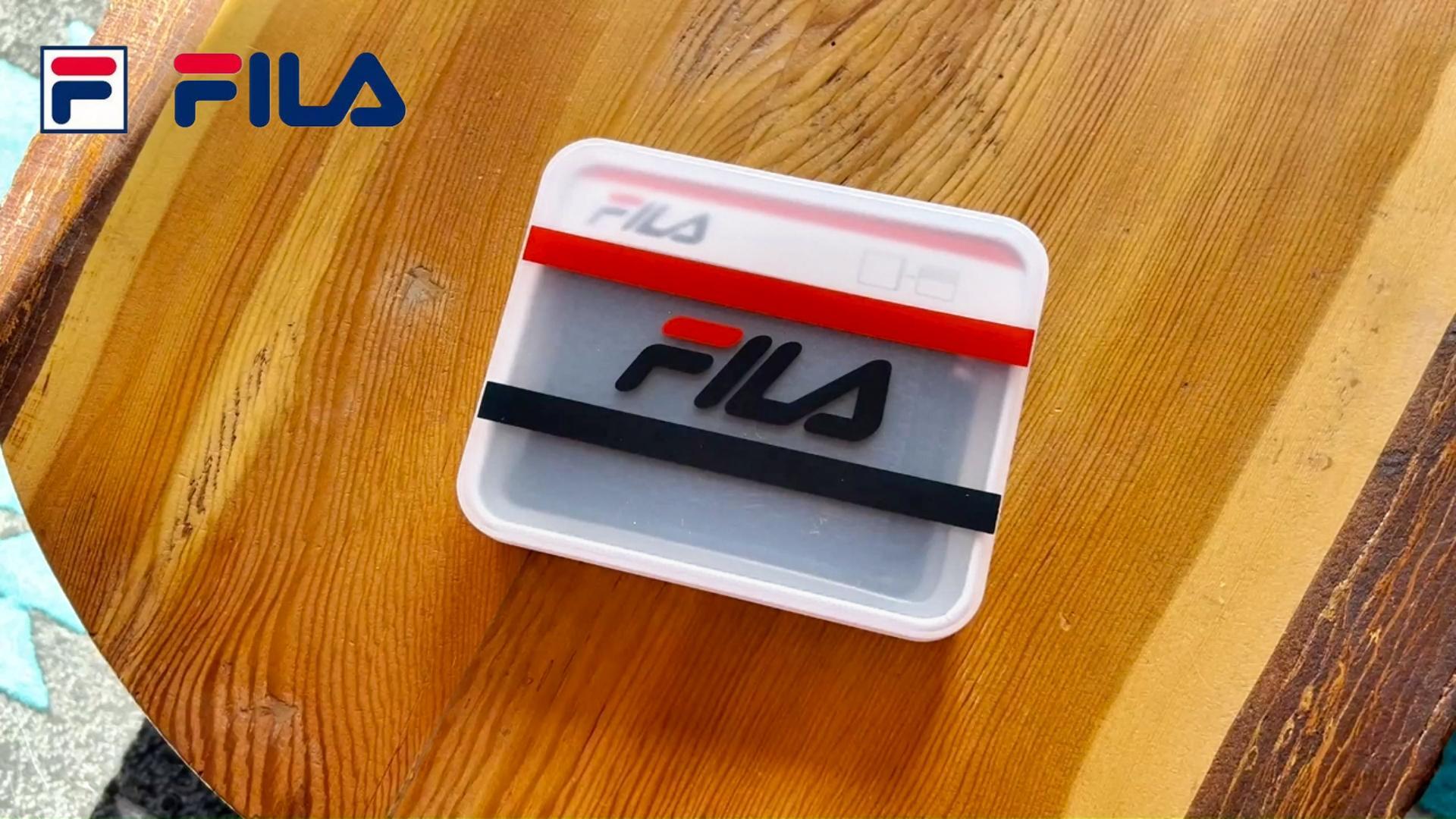 thumbnail video image 2 of Fila Father's Day Men’s Leather Minimalist Bifold Wallet, Front Pocket RFID, Gifts for Men, 2 of 9