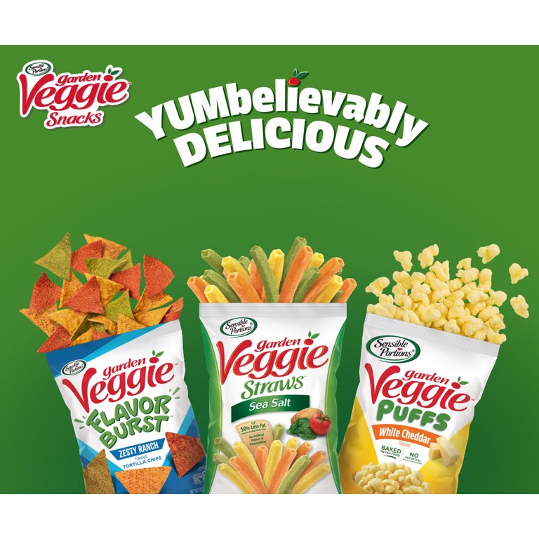 Sensible Portions Gluten-Free Sea Salt Garden Veggie Straws, 14 oz