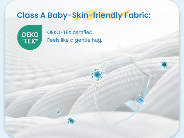 thumbnail video image 2 of BaybyNest 6" Crib Mattress, Dual-Sided 100% Knitted Fabric Moisture-Non-Toxic Wicking Cover | OEKO-TEX, CertiPUR-US Certified | Ultra-Breathable, 2 of 10