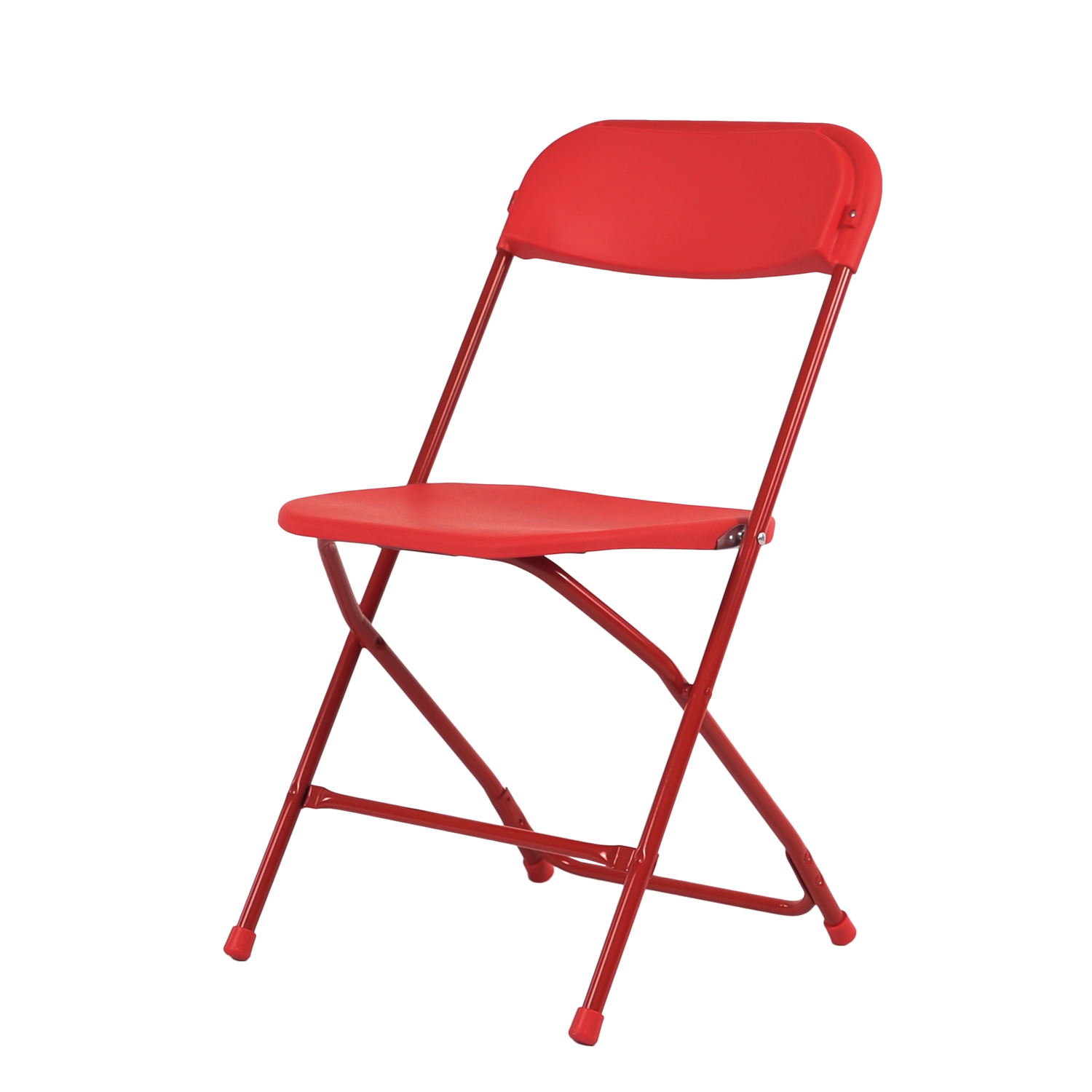 MoNiBloom 10pcs Plastic Foldable Chair, Patio Seat for Wedding Party  Meeting Indoor Outdoor, Red 