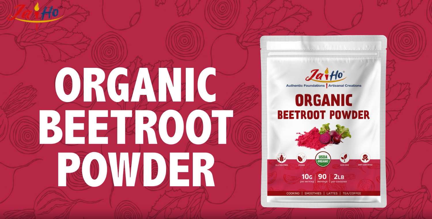 thumbnail video image 2 of Jai Ho Certified Organic Beetroot Powder 2 lb | USDA Organic | Non-GMO | Chemical-Free - 32 oz, 2 of 10