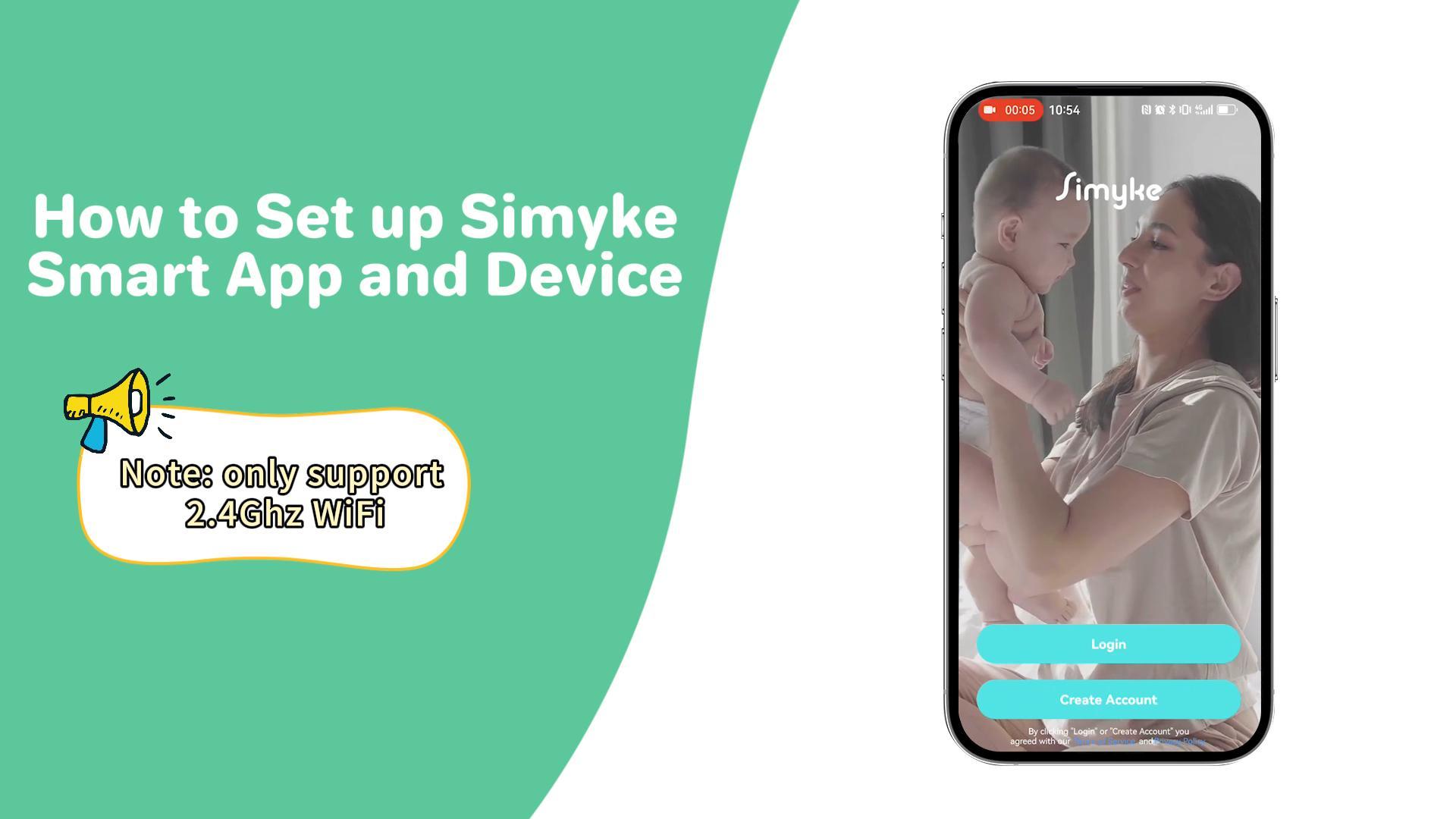thumbnail video image 2 of Smart Video Baby Monitor,1080P Baby Room Camera, APP Control,WiFi On/Off Switch,AI Detection, Cry Monitor and Lullabies, HD Night Vision, Two-Way Audio, Cloud & SD Card Storage, 2 of 10