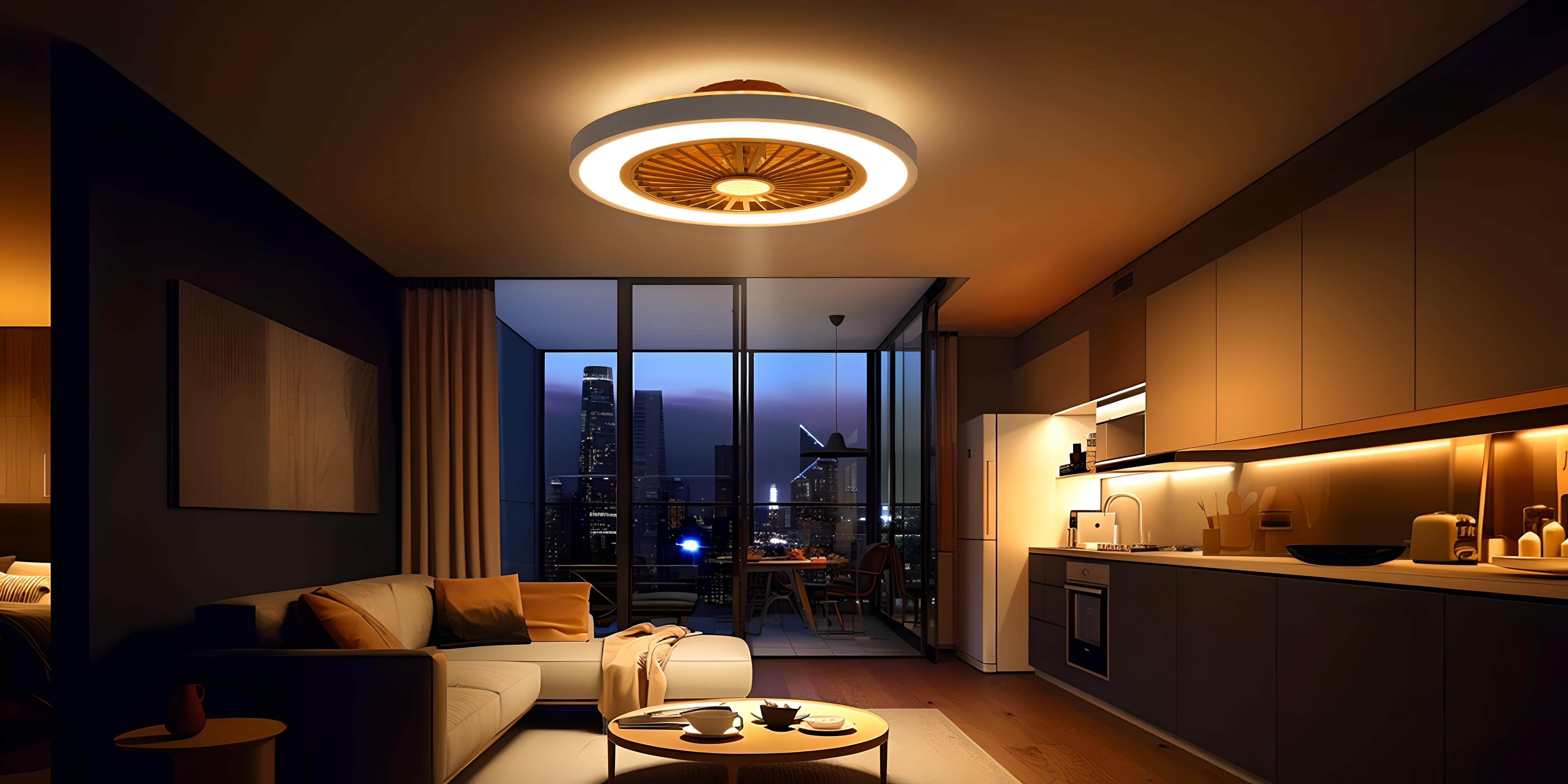 thumbnail video image 2 of 22'' Low Profile Ceiling Fans with Lights and Remote, Dimmable Ceiling Fans with Night Light, 3000-6500K Color Change, Flush Mount, 6 Speeds DC Motor, 2 of 9