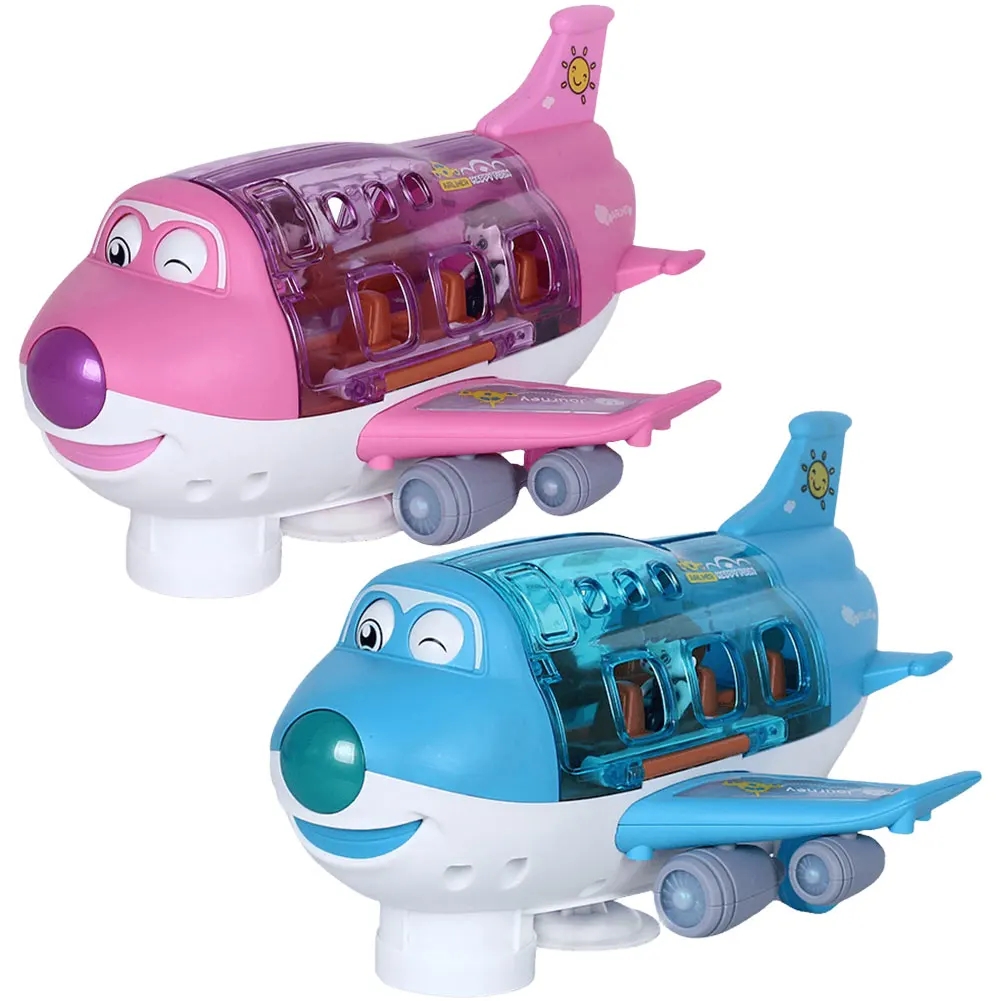 thumbnail video image 2 of Airplane Toys for Kids, Toy Airplane for Toddlers 3+,with Lights and Sounds, 2 of 7