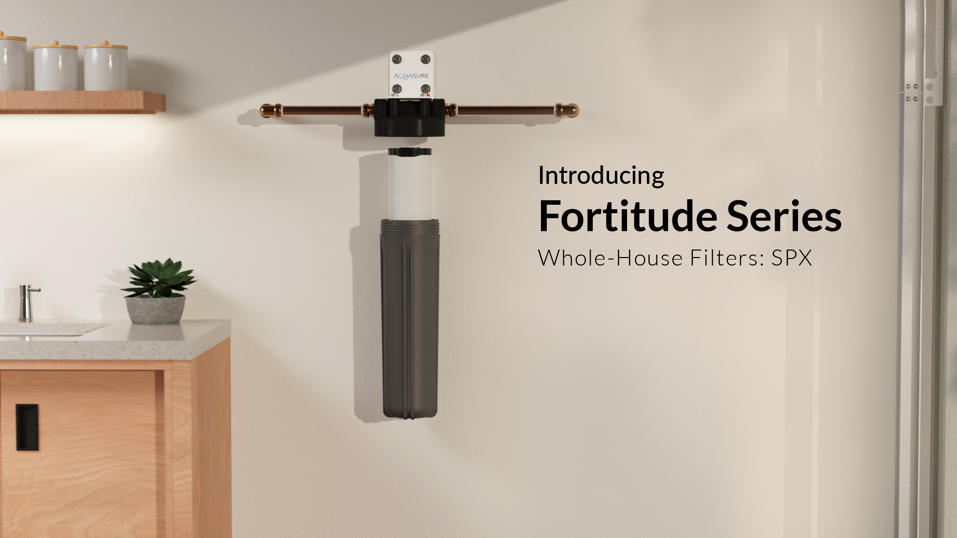 thumbnail video image 2 of Aquasure Fortitude V2 Series Multi-purpose Whole House Water Treatment System with Silophos - Large Size, 2 of 4