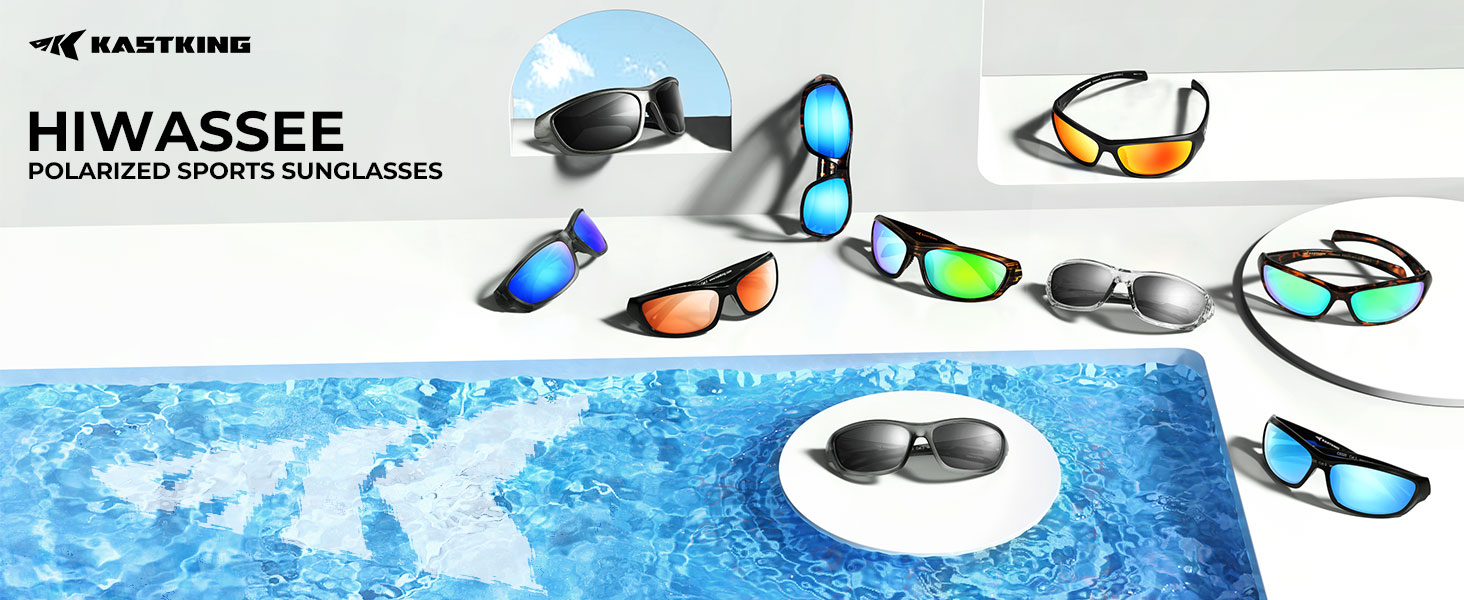 thumbnail video image 2 of KastKing Polarized Sport Sunglasses, UV Protection Hiwassee, 2 of 9