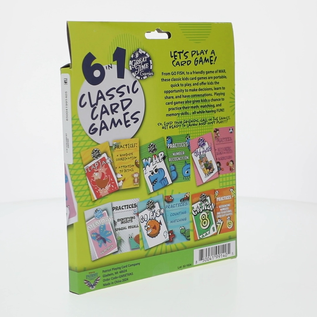 Great Time Games Kids Card Set for Montessori Group Play - Walmart