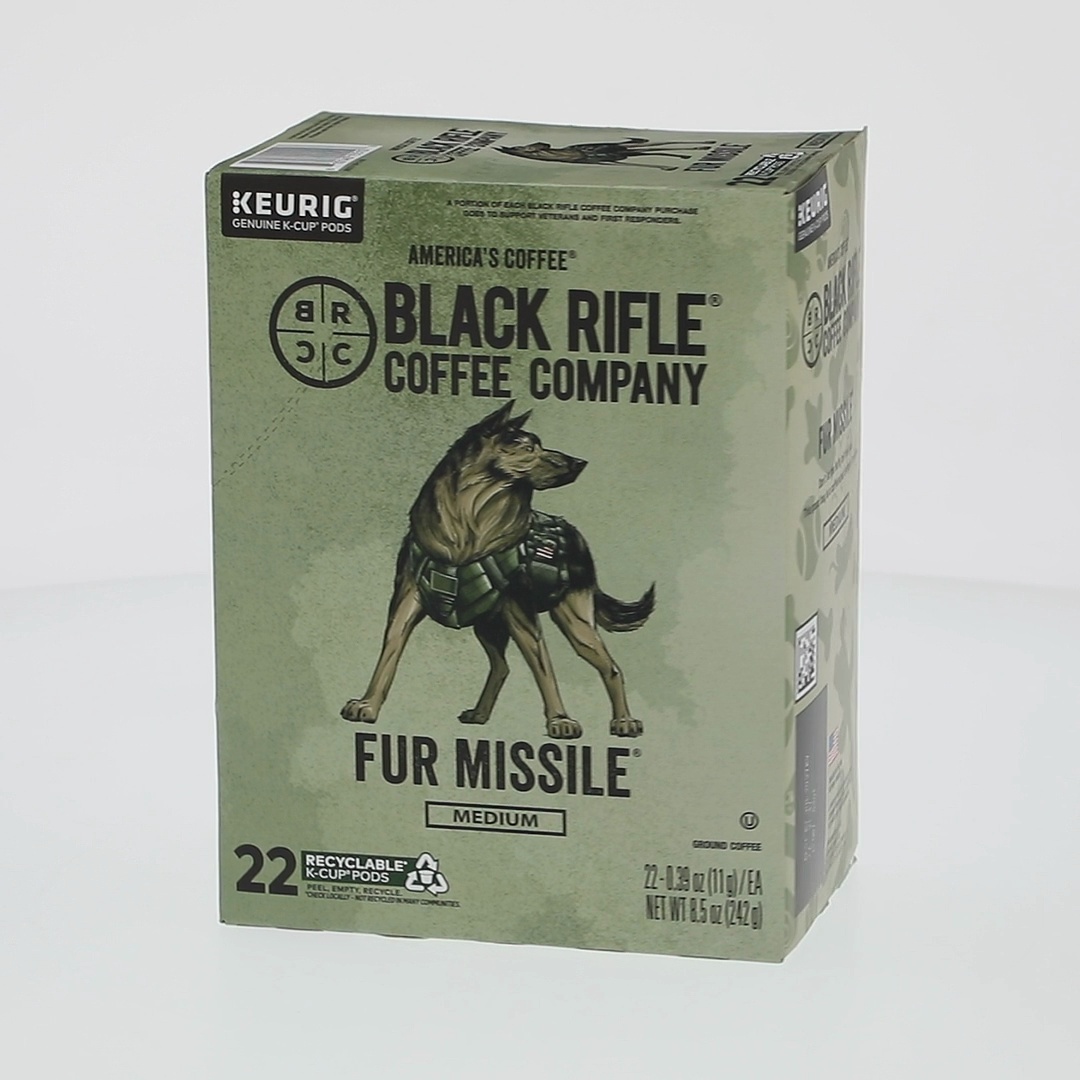 Black Rifle Coffee Company Fur Missile K-Cup Pods, Medium Roast, 22 Ct -  Walmart.com
