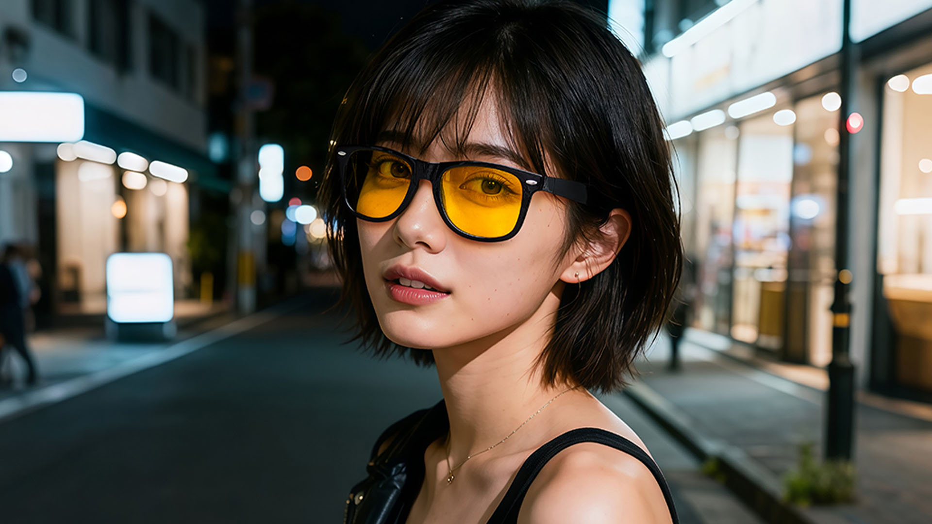 thumbnail video image 2 of KANASTAL Night Driving Glasses Men Yellow Tinted Night Vision Glasses For Driving Women Anti Glare(Brilliant Black Frame Yellow Lens), 2 of 8