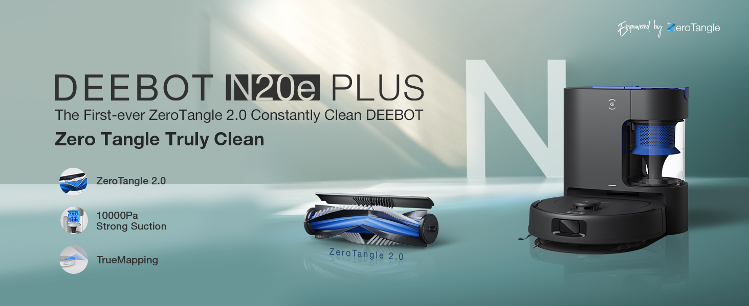 ECOVACS, DEEBOT N20e Plus Robot Vacuum Cleaner and Mop, 10,000Pa