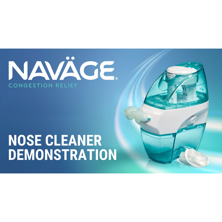 Navage Nasal Care Bundle, Nose Cleaner, Teal Travel Case, Caddy