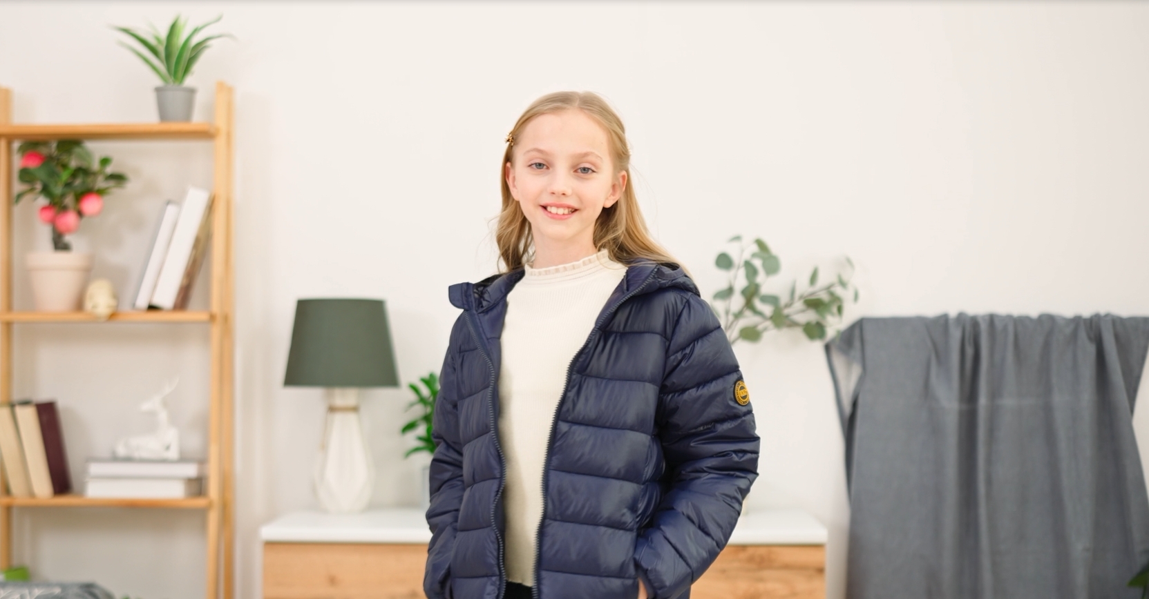 thumbnail video image 2 of SOLOCOTE Girls Boys Winter Coats, Kids Lightweight Water-Resistant Windproof Packable Hooded Down Like Padding Jacket 4-12 Years, 2 of 8