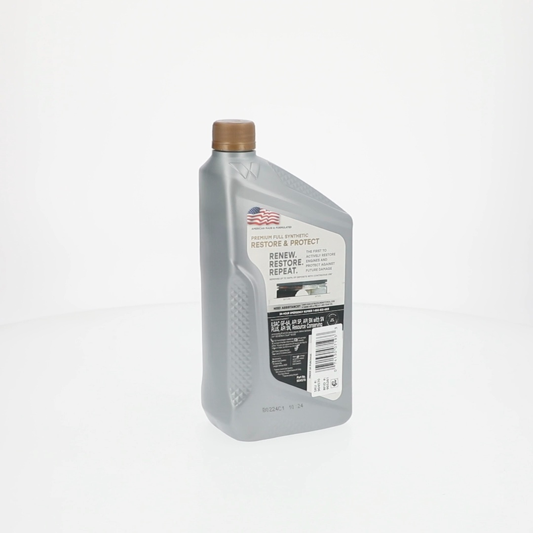 2 pack) Valvoline Restore & Protect Full Synthetic 0W-20 Motor Oil