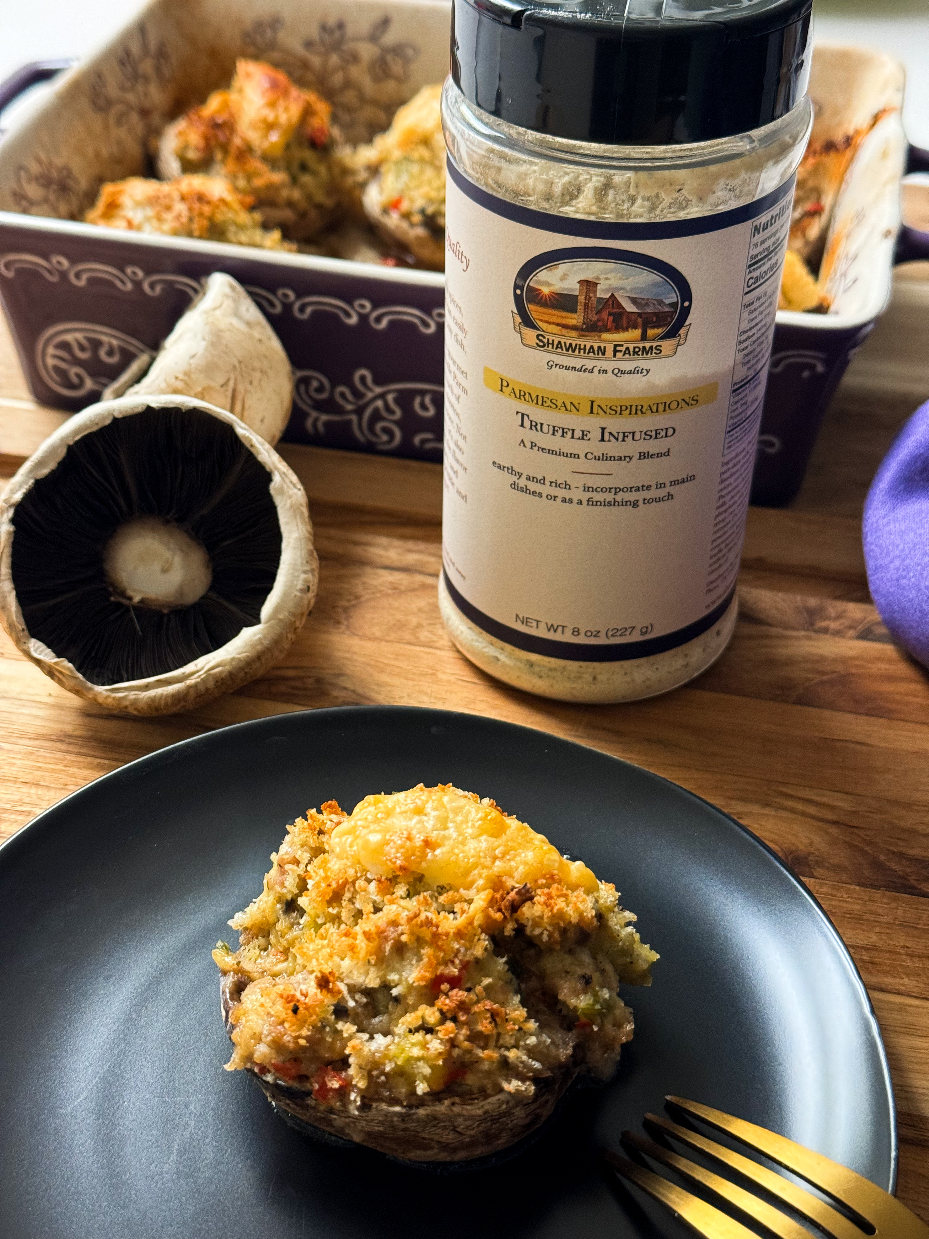 thumbnail video image 2 of Truffle Infused Parmesan Seasoning Topper | 8 oz | Shawhan Farms, 2 of 5