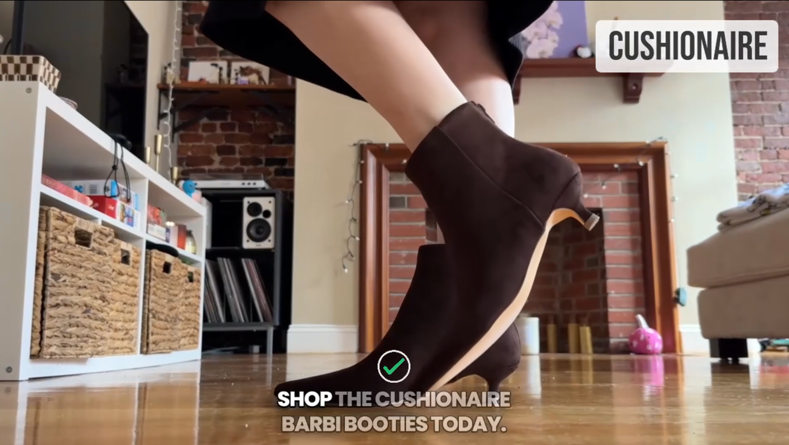 thumbnail video image 2 of Cushionaire Barbi Women's Kitten Heel Dress Bootie – Soft Vegan Leather, Memory Foam Padded Insoles and Back Zipper, Spring Boots for Women, 2 of 18