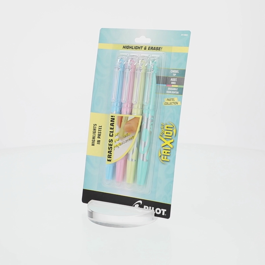 Pilot FriXion Light Pastel Erasable Highlighters, Chisel Tip