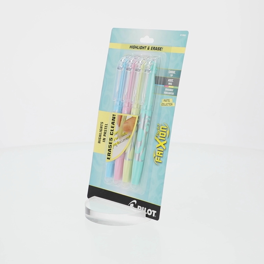 Pilot FriXion Light Pastel Erasable Highlighters, Chisel Tip
