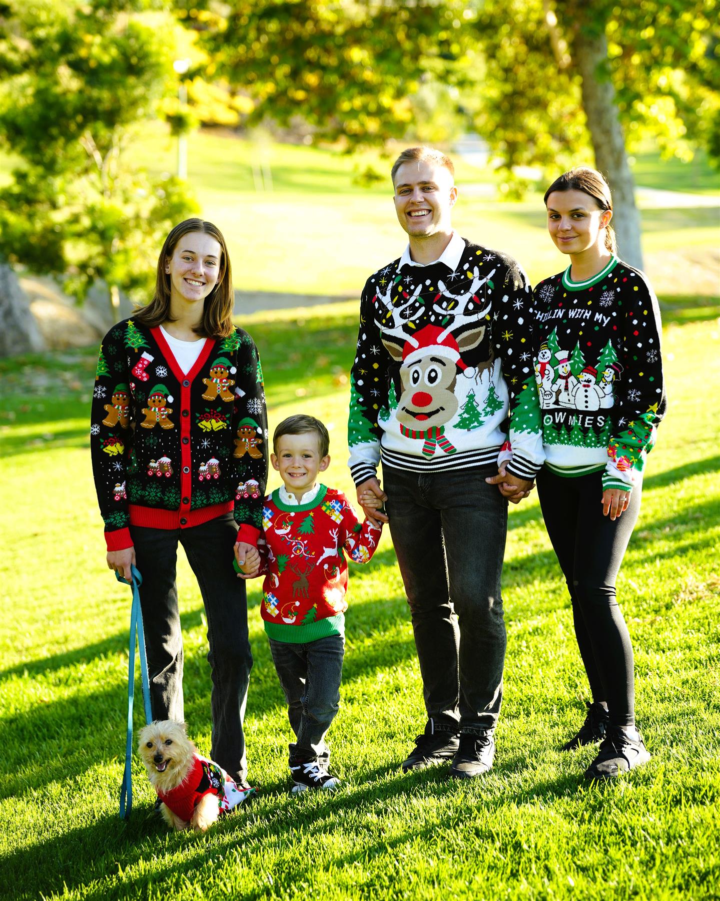 thumbnail video image 2 of Socal Look Youth Festive Ugly Christmas Sweater, Cute Tacky Holiday Teens Pullover, Funny Xmas Sweater for Big Boys & Girls 15/16 Years, 2 of 2
