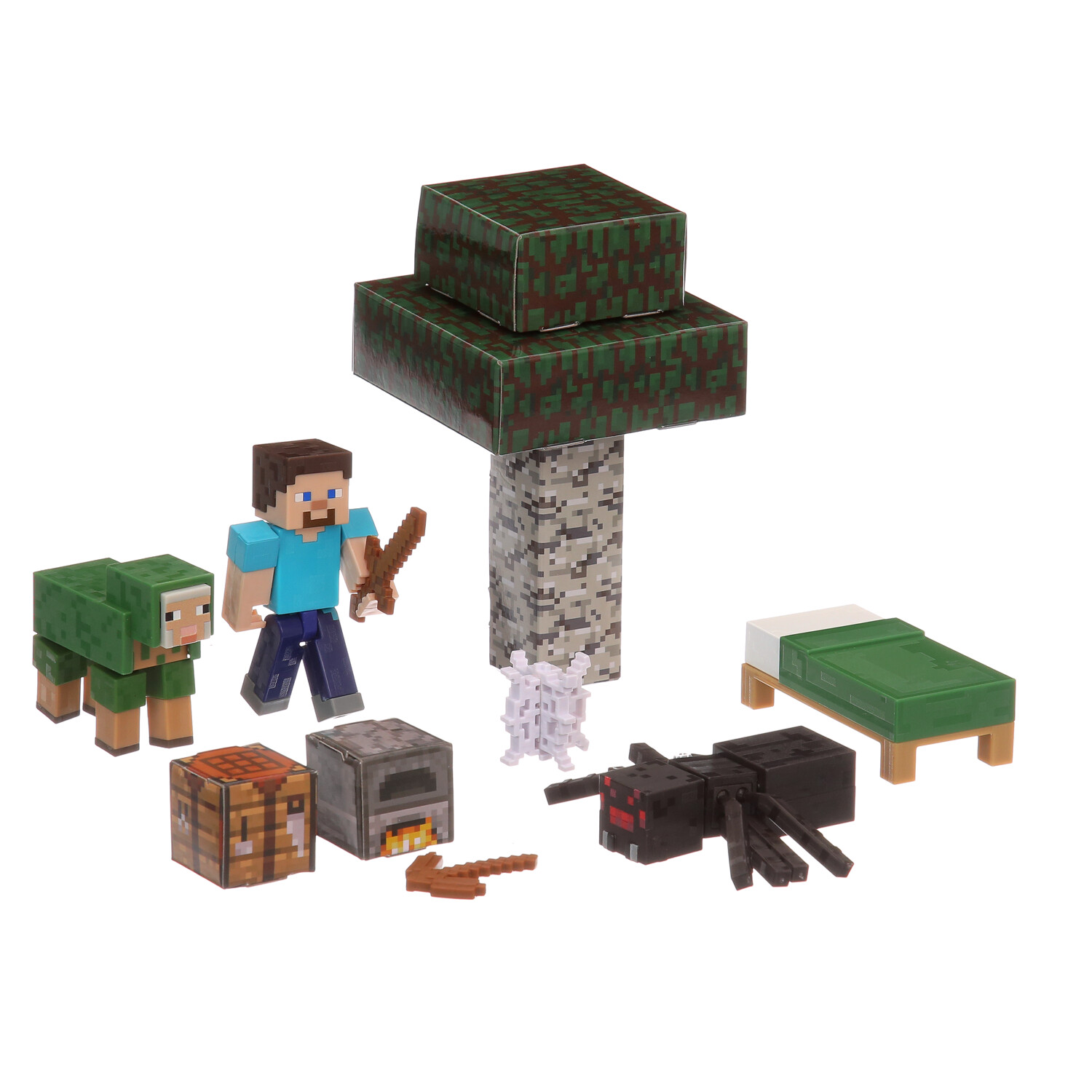  Mattel Minecraft Overworld Noob Adventure Pack Figures  Accessories and Papercraft Blocks, Complete Play in a Box, Toy for Kids  Ages 6 Years and Older : Toys & Games