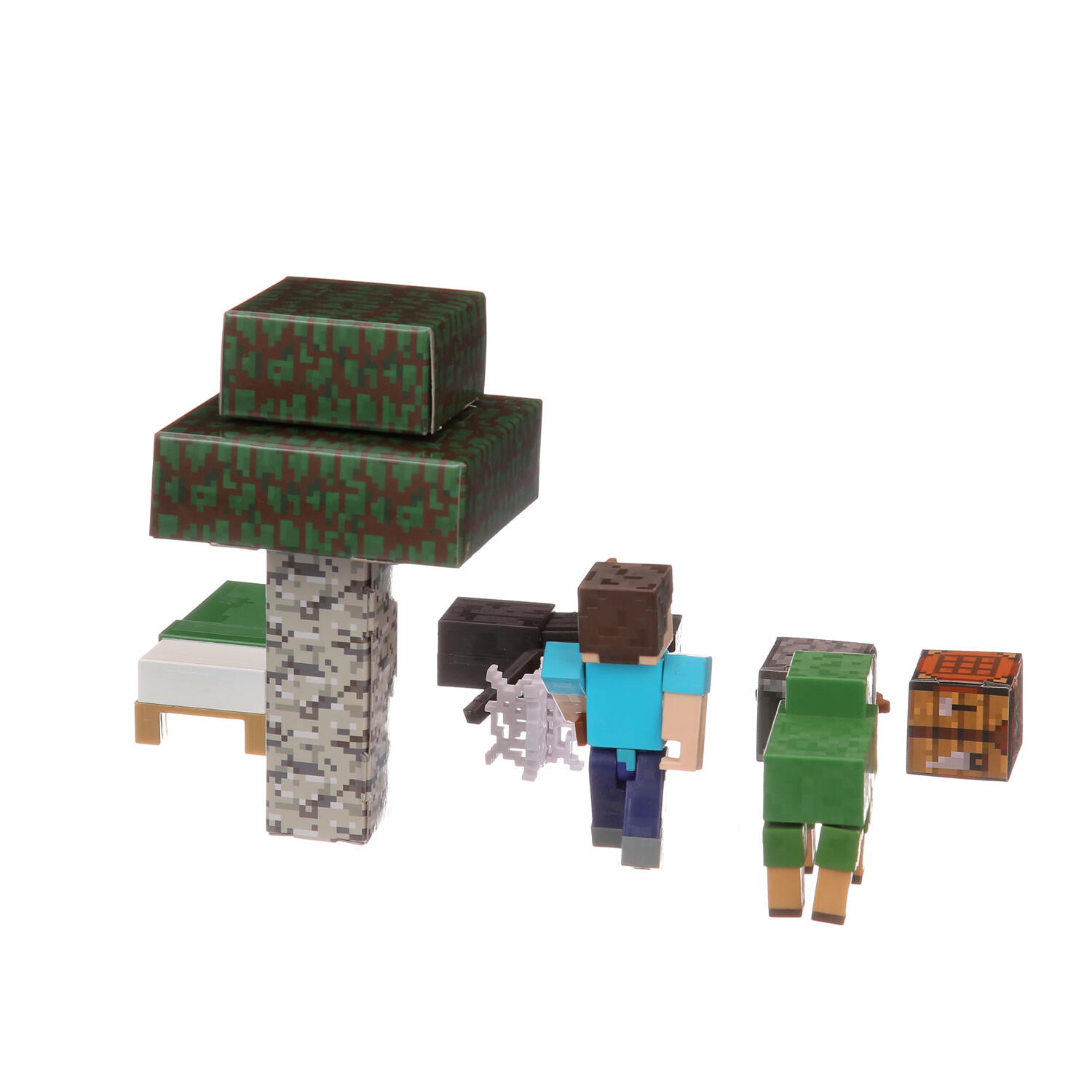 Minecraft Overworld Noob Adventure Set, 3 Action Figures