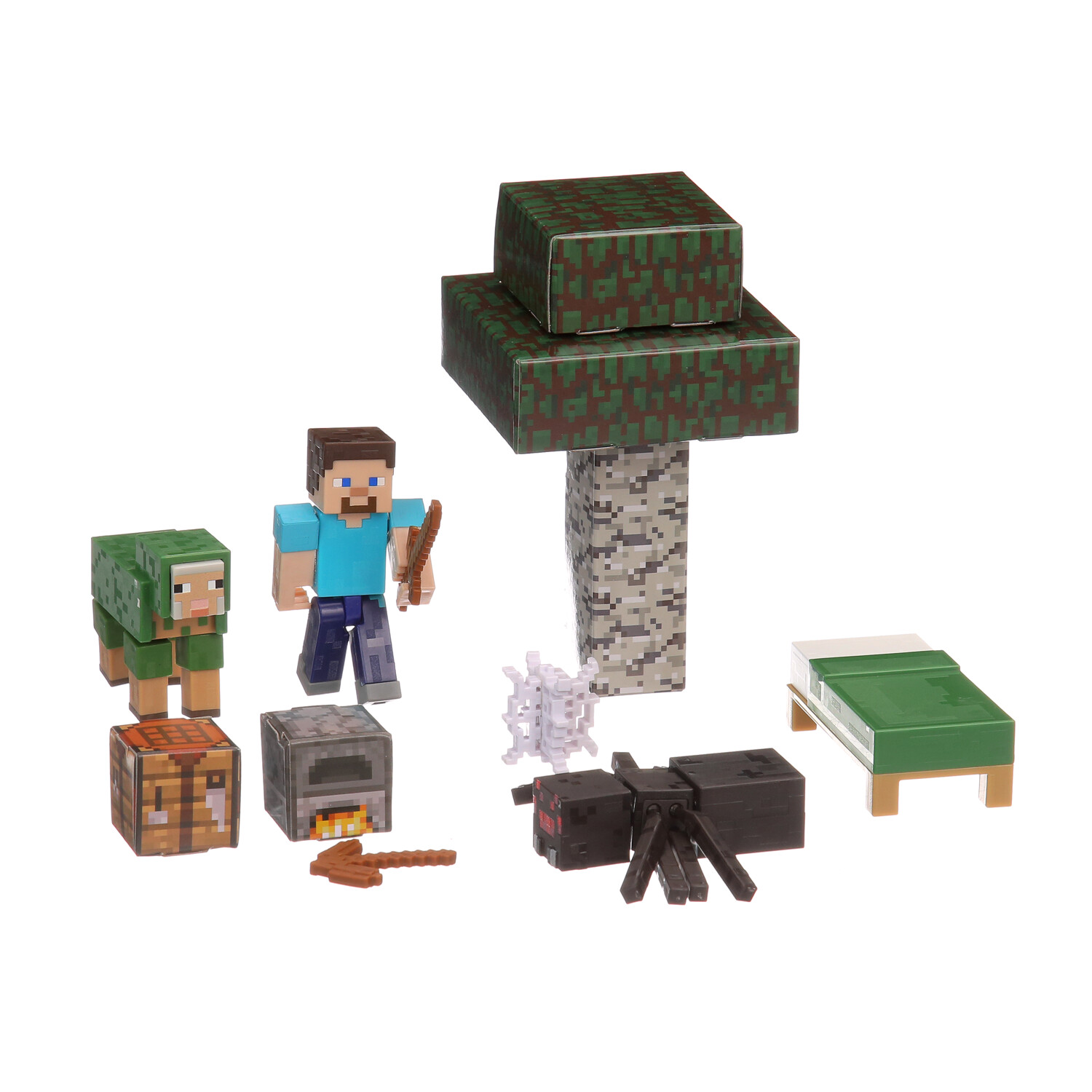  Mattel Minecraft Overworld Protector Playset, Accessories and  Papercraft Blocks, Creative, Building Toy Set for Kids Ages 6 Years and  Older : Toys & Games