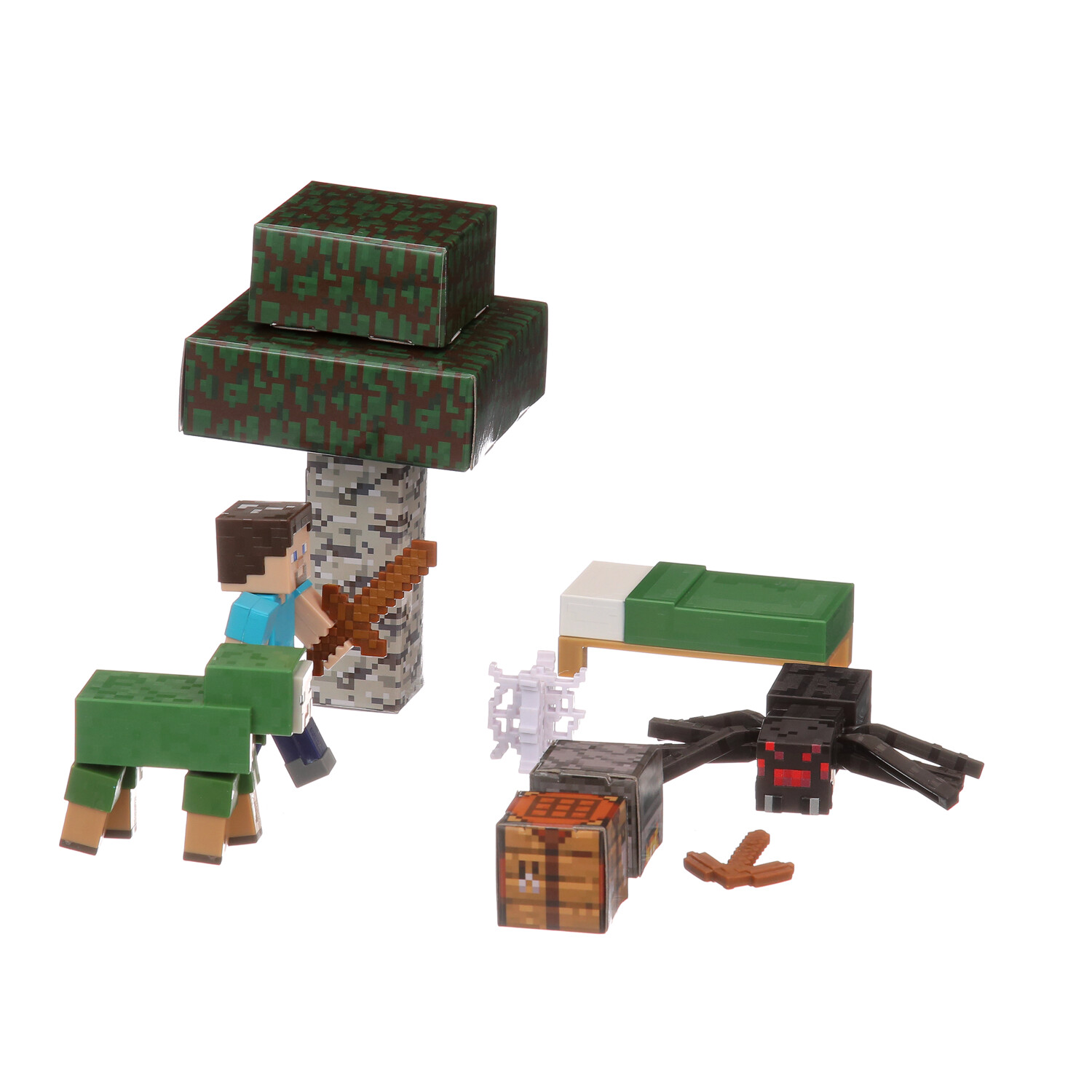 Minecraft Overworld Noob Adventure Set, 3 Action Figures