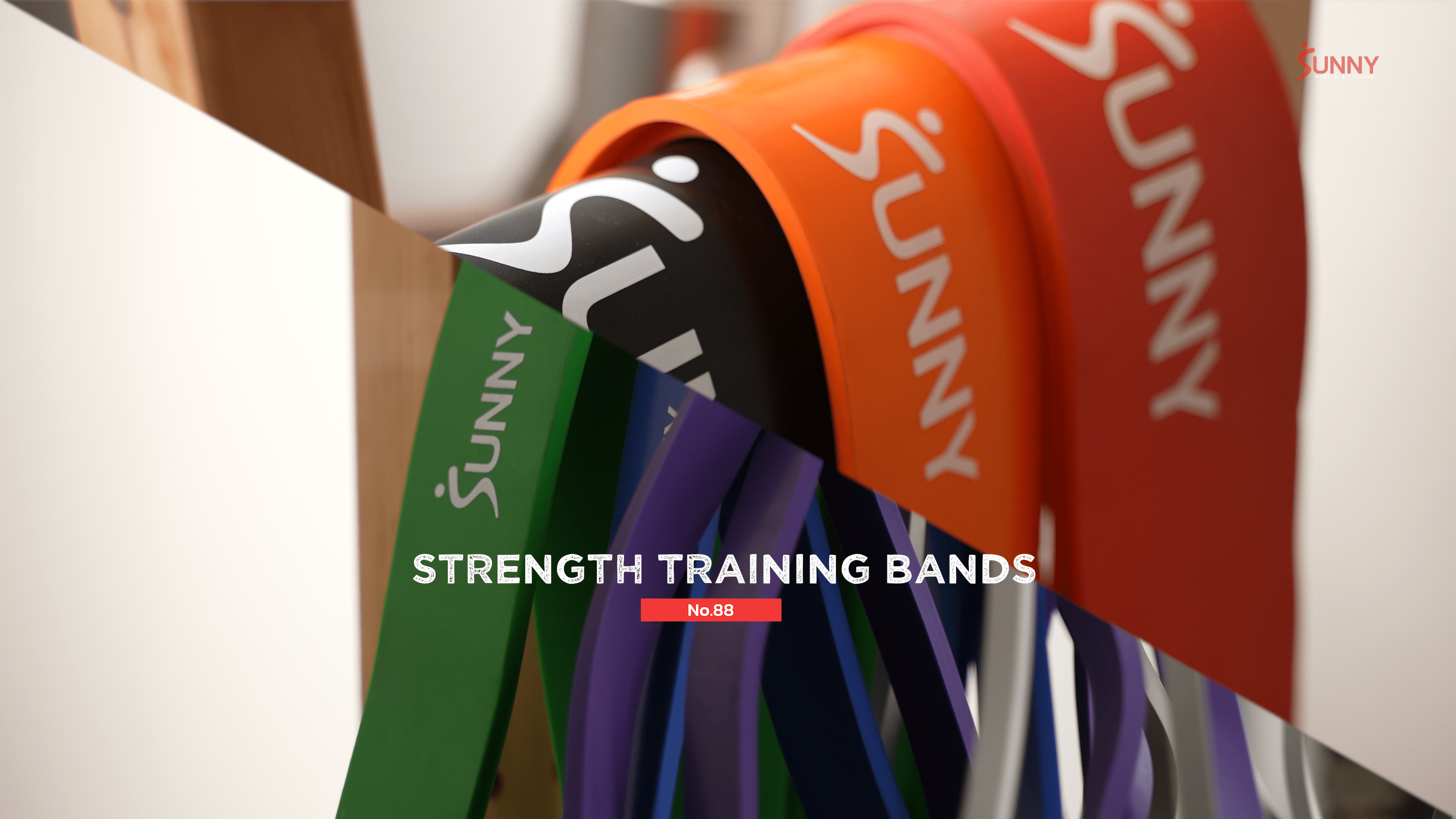 thumbnail video image 2 of Sunny Health & Fitness Strength Training Band natural latex eco-friendly and odorless black 180 lb, 2 of 5