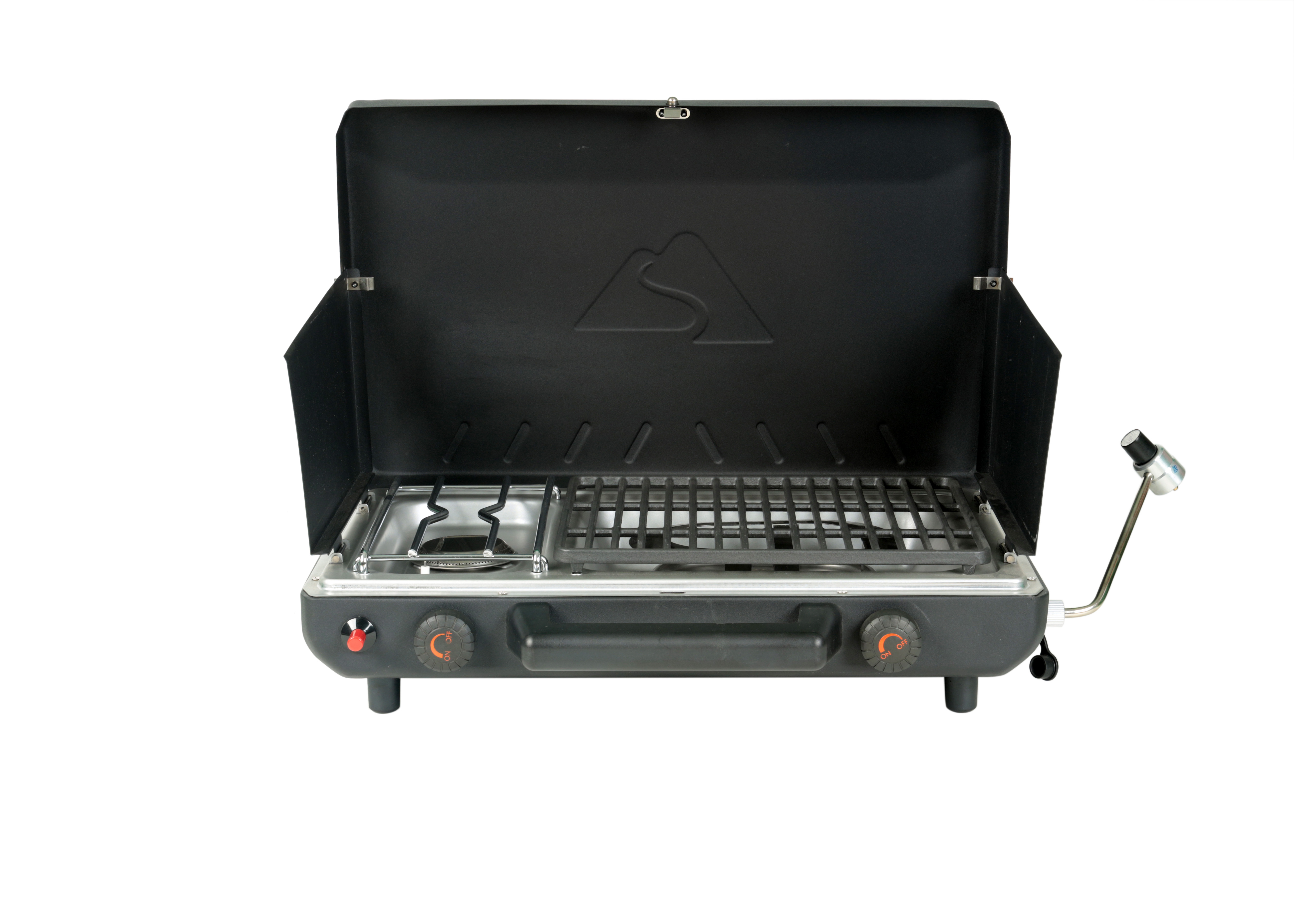 Ozark Trail 2 in 1 Portable 2 Burner Propane Camp Stove Grill