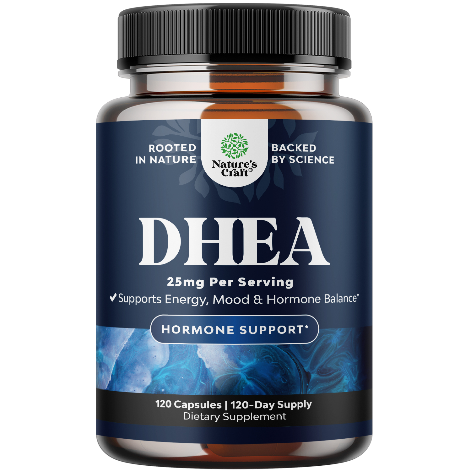 thumbnail video image 2 of DHEA Supplement for Women & Men - Pure DHEA 25mg for Hormone Balance, Improves Mood Stability, Brain Function, Immune System, Energy & Fertility - Dehydroepiandrosterone Capsules for Adults - 120 Ct, 2 of 11
