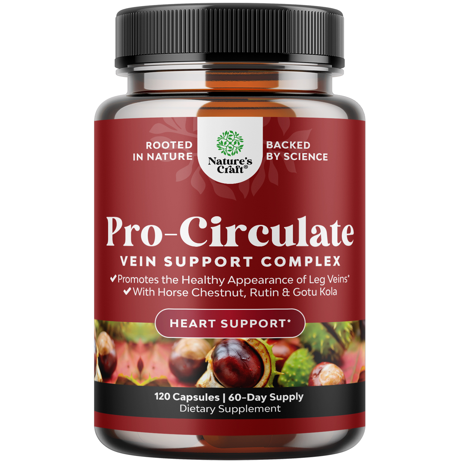 thumbnail video image 2 of Natures Craft Vein Support Supplement with Horse Chestnut & Flavonoids – Circulation Support, 2 Month Supply, 2 of 10