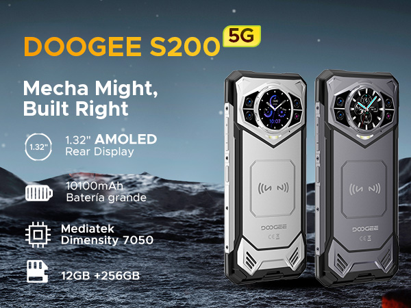 DOOGEE S200 Rugged Smartphone 5G Unlocked, 256GB+32GB Rugged Phone