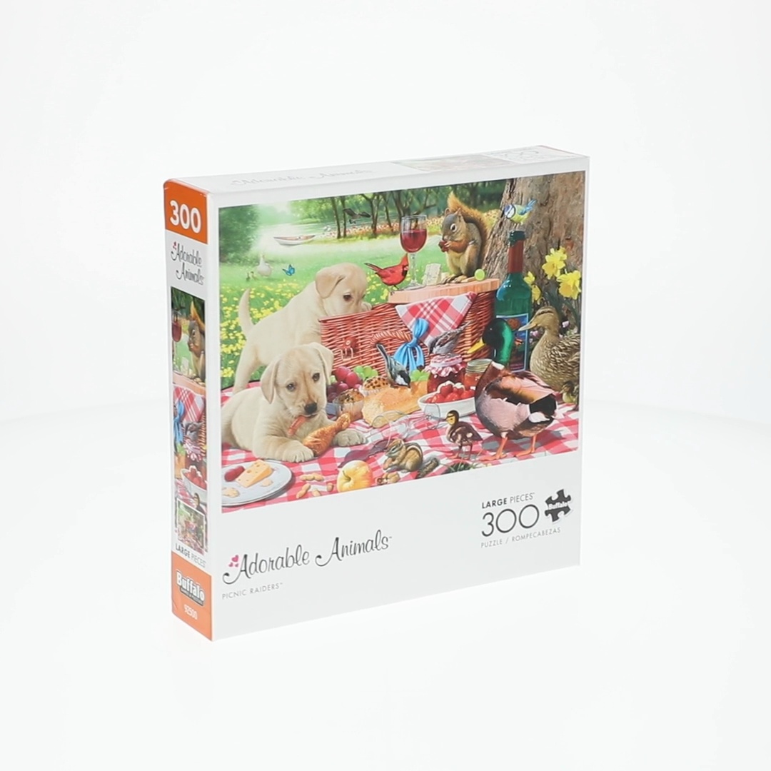Buffalo Games Adorable Animals Picnic Raiders 300-Piece
