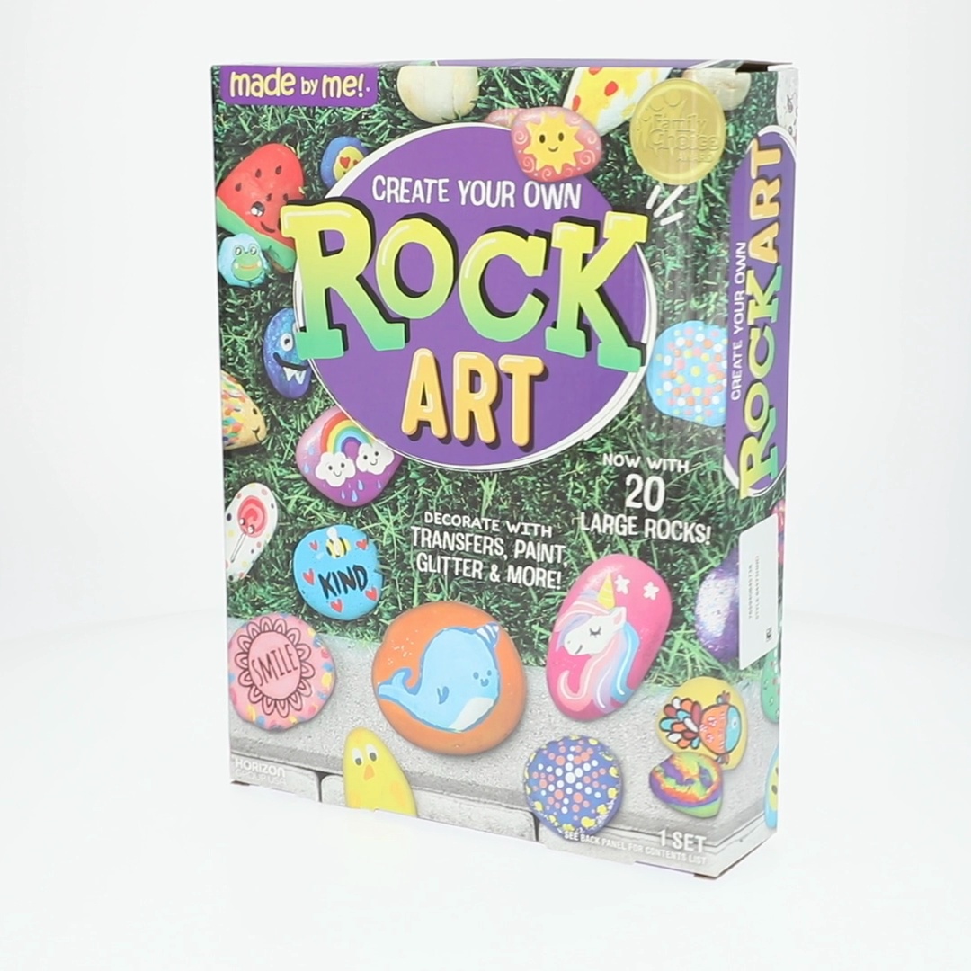 Made By Me Create Your Own Multicolor Rock Art Kit, Acrylic Paint