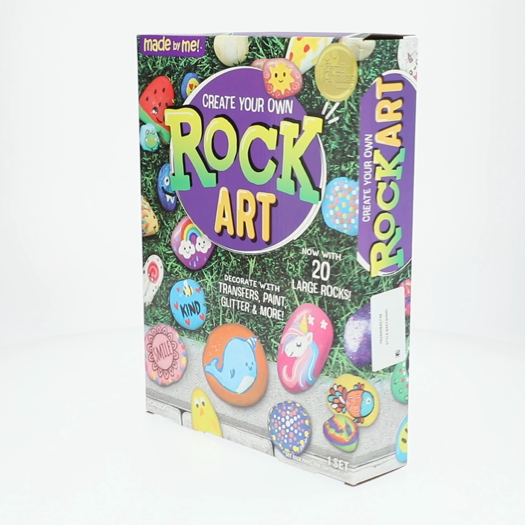 6 pack) Made by Me Create Your Own Multicolor Rock Art, Boys and