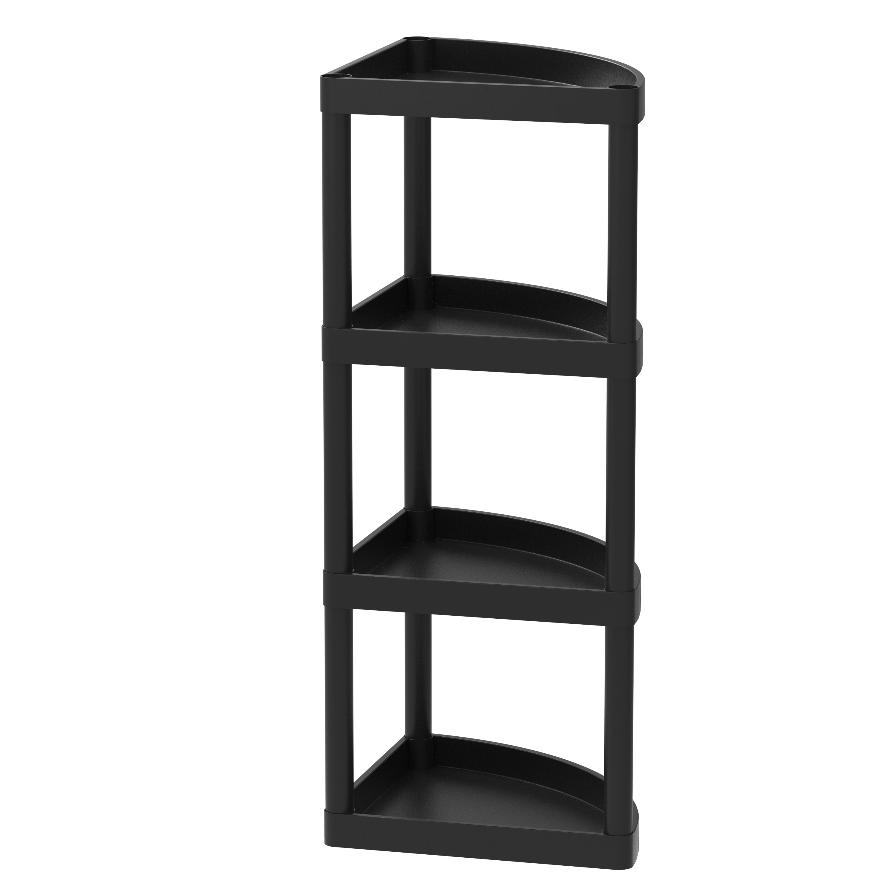 Hyper Tough Plastic Slot Corner Tool Rack Shelf Unit, 21 Slots, Black,  Adult, Model Number: HT-2022-TOOLR 