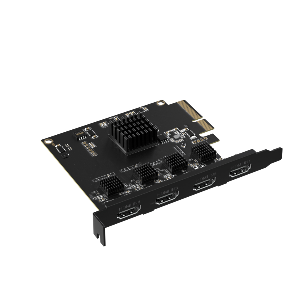 ACASIS Quad HDMI PCIe Video Capture Card 1080P 60FPS 4 Channel Black,  AC-4HDMI
