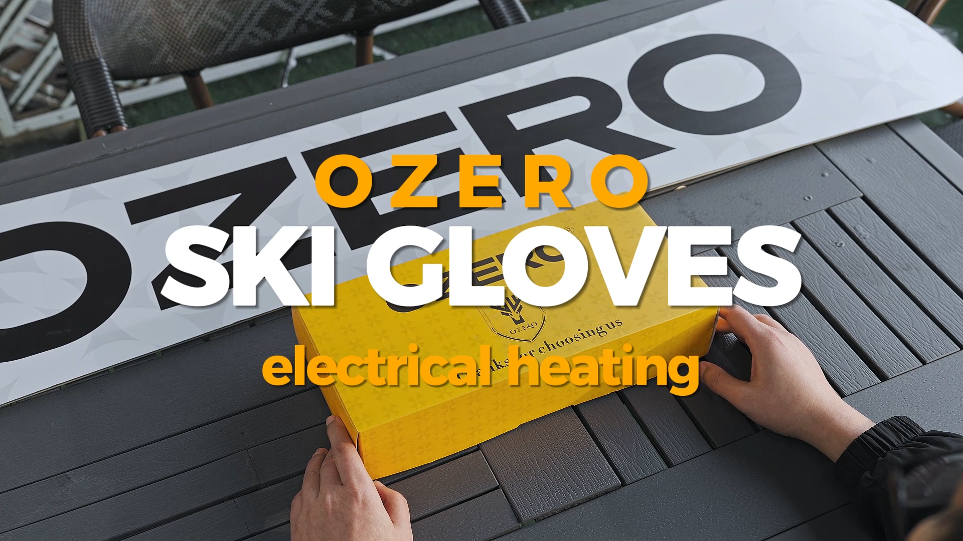 thumbnail video image 2 of OZERO Heated Gloves Mittens for Men Women: 6000mAh Rechargeable Electric Heating Gloves for Skiing, Hunting, Fishing, 2 of 11