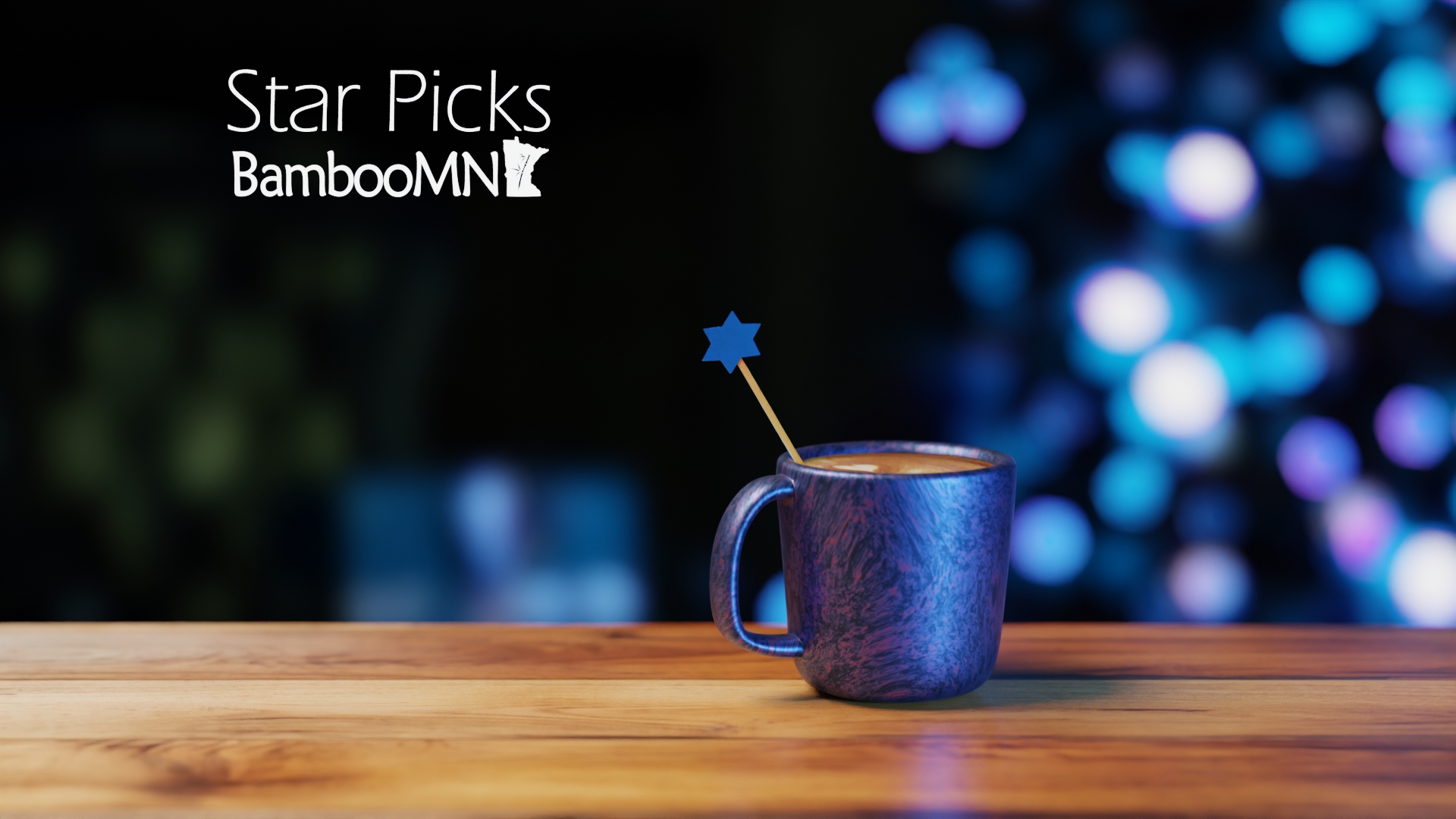 thumbnail video image 2 of BambooMN - Holiday 6-Point Star Bamboo Picks Skewers for Fruit Sandwiches Cocktails - 5.9" (15cm) - Gold, Silver - 300pcs, 2 of 9