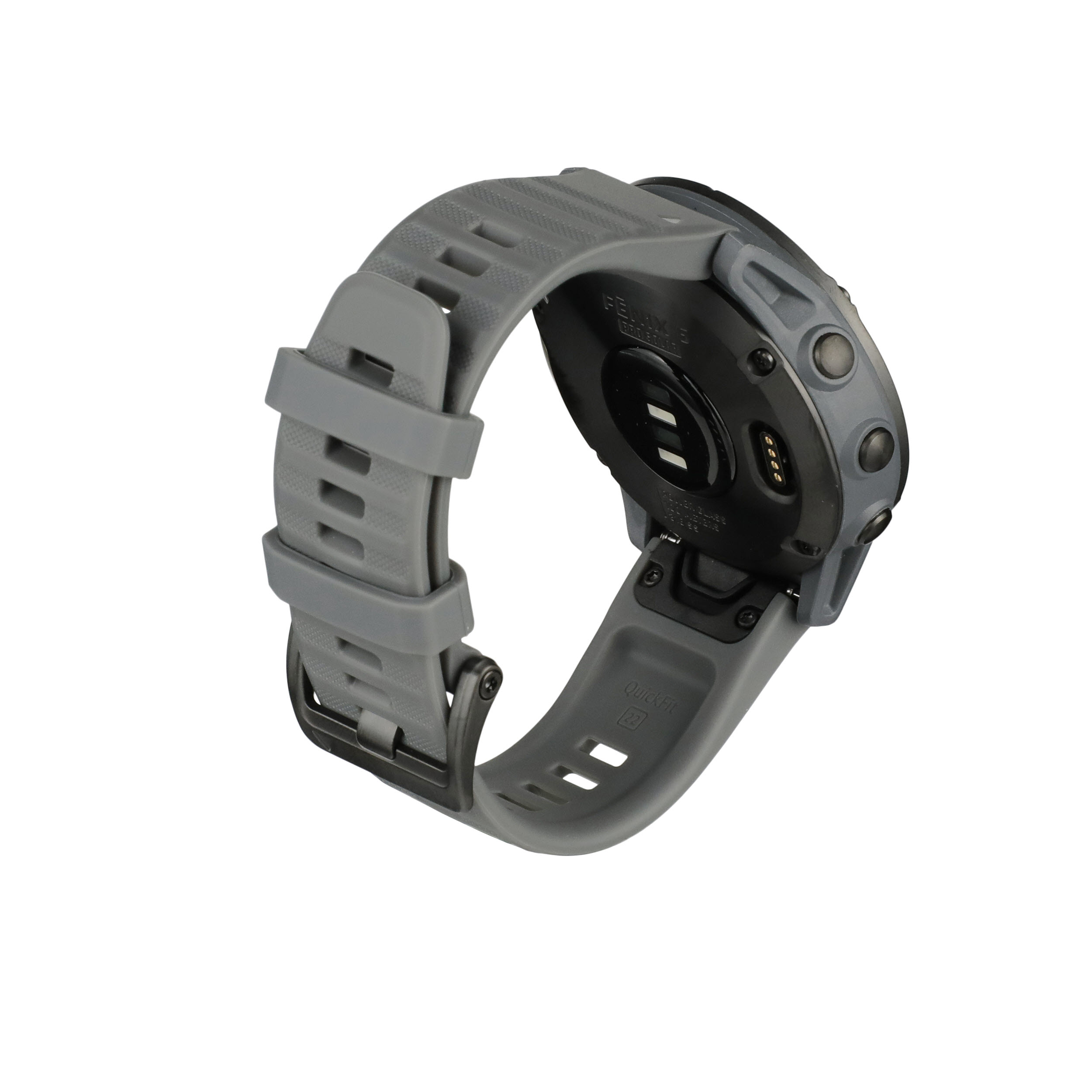 Montre Connectée GPS Garmin FENIX 6 Pro Solar Edition grise bracelet noir