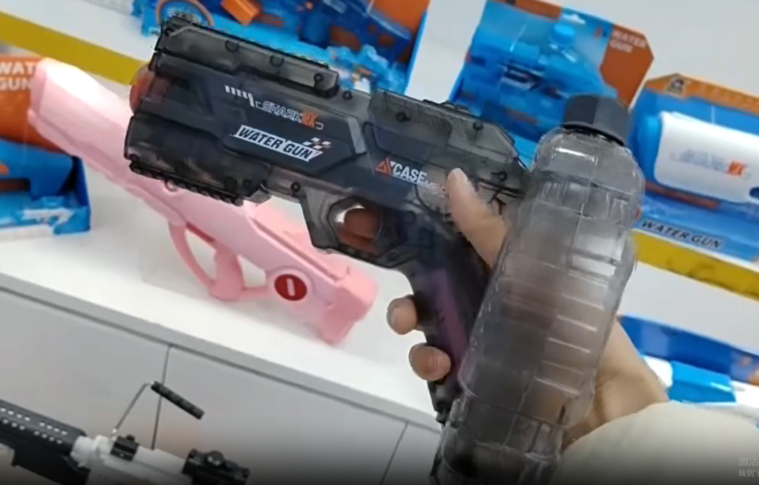 thumbnail video image 2 of Electric Water Guns for Adults, High-Speed Electric Automatic Water Blaster, Rechargeable Leak-Proof Squirt Gun for Summer Outdoor Beach Pool Party, 2 of 7